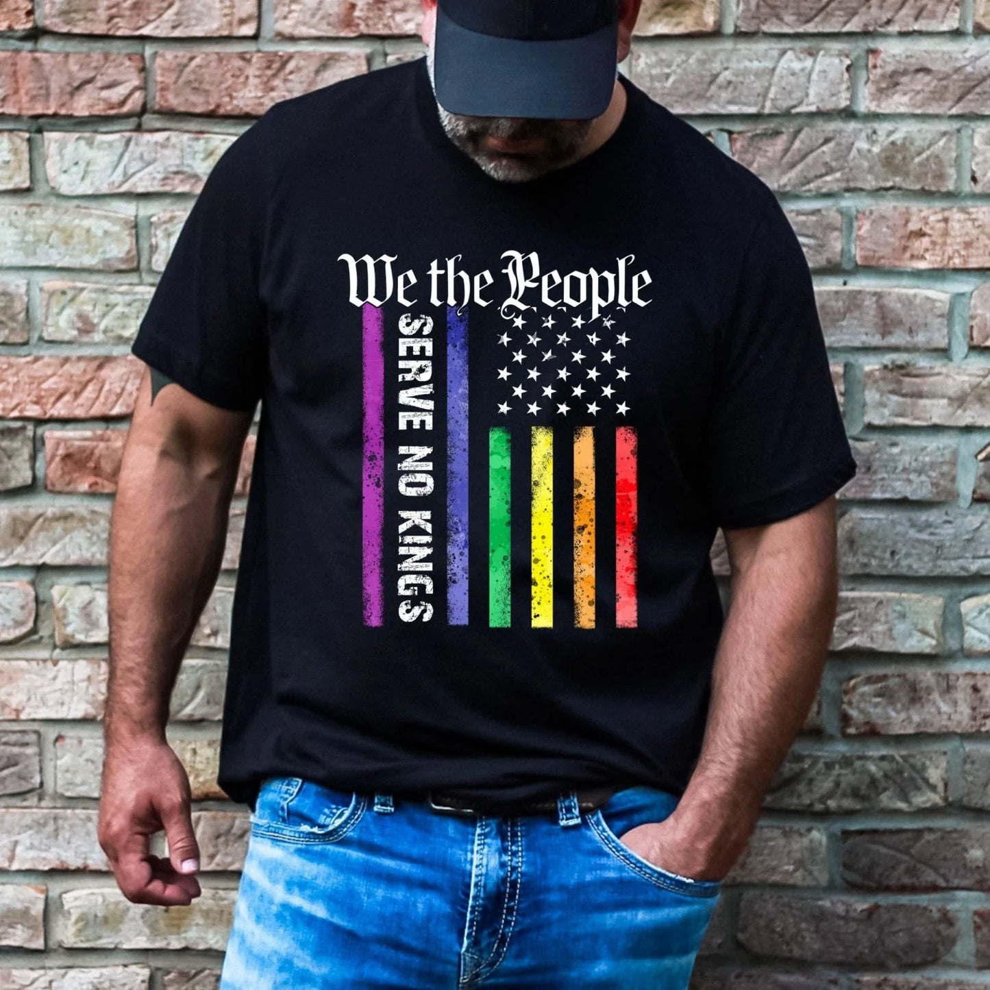 No Kings Anti Fascism Anti Trump Adult Political T-Shirt 4 Unisex T-shirt, Sweatshirt, Hoodie, Long Sleeve Tee - T-Shirt, Sweatshirt, Hoodie