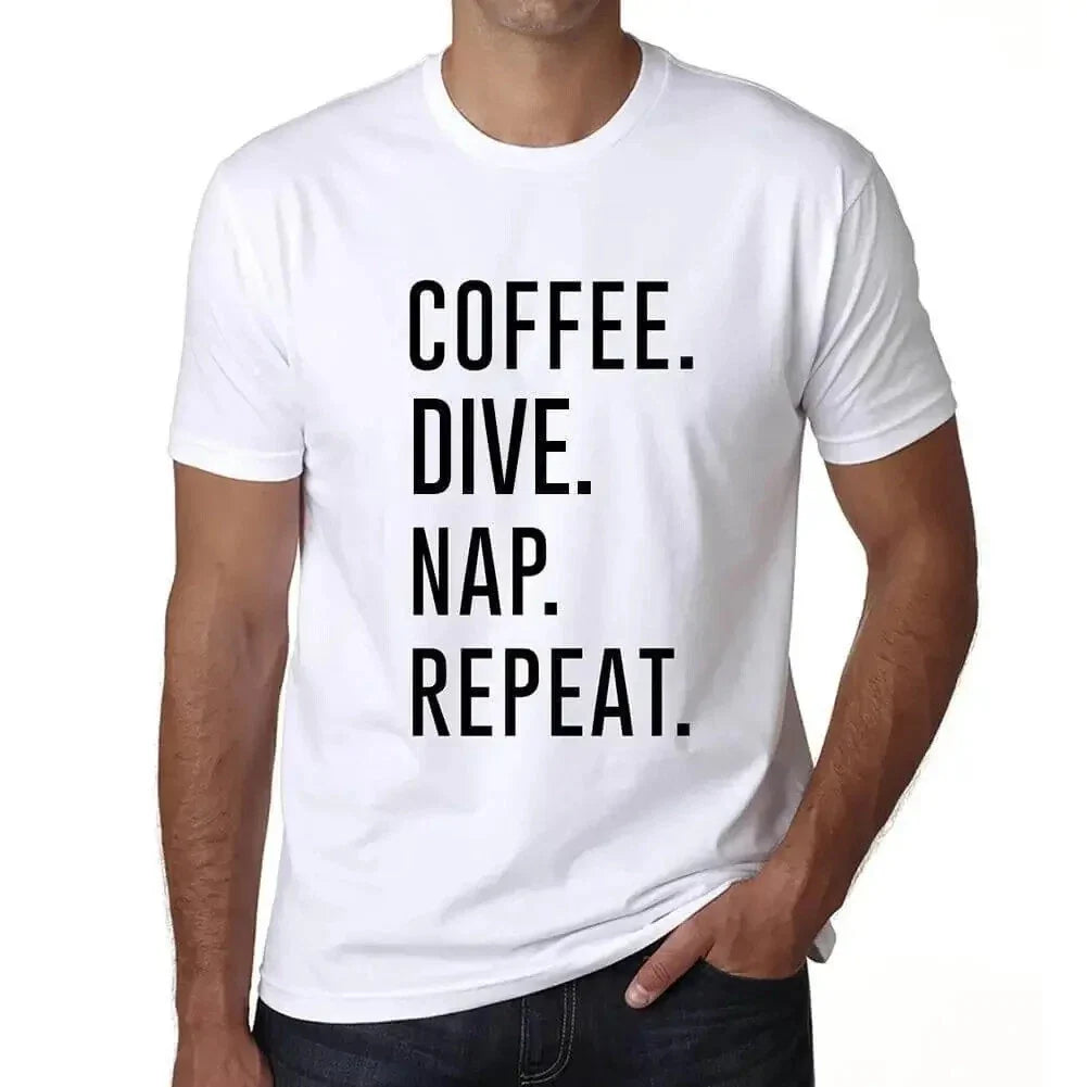 ULTRABASIC men's t-shirt coffee diving nap rehearsal coffee dive nap Unisex T-shirt, Sweatshirt, Hoodie, Long Sleeve Tee - T-Shirt, Sweatshirt, Hoodie