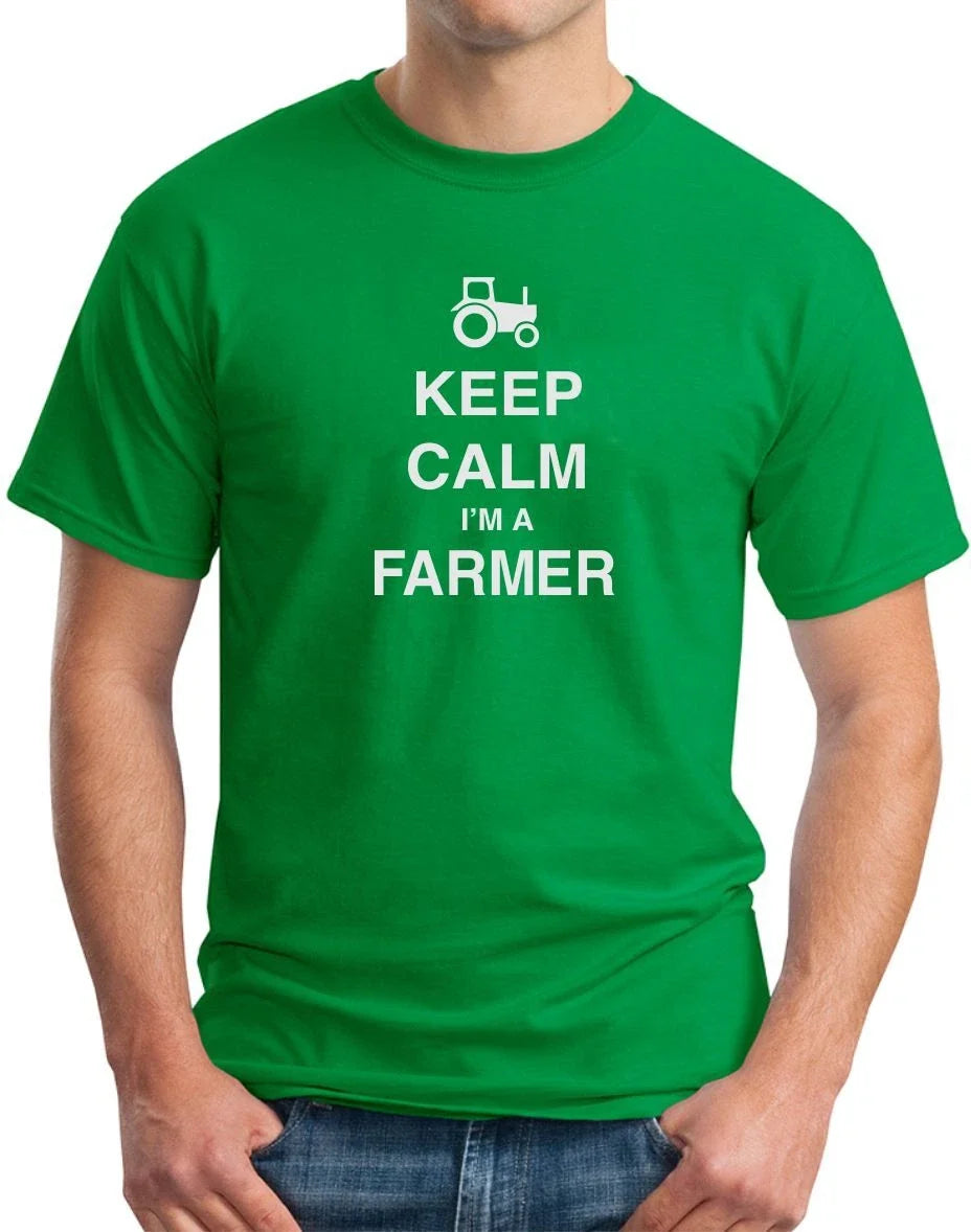 KEEP CALM I'M A FARMER - FUNNY SLOGAN  Mens Womens Kids T-Shirt Unisex T-shirt, Sweatshirt, Hoodie, Long Sleeve Tee - T-Shirt, Sweatshirt, Hoodie