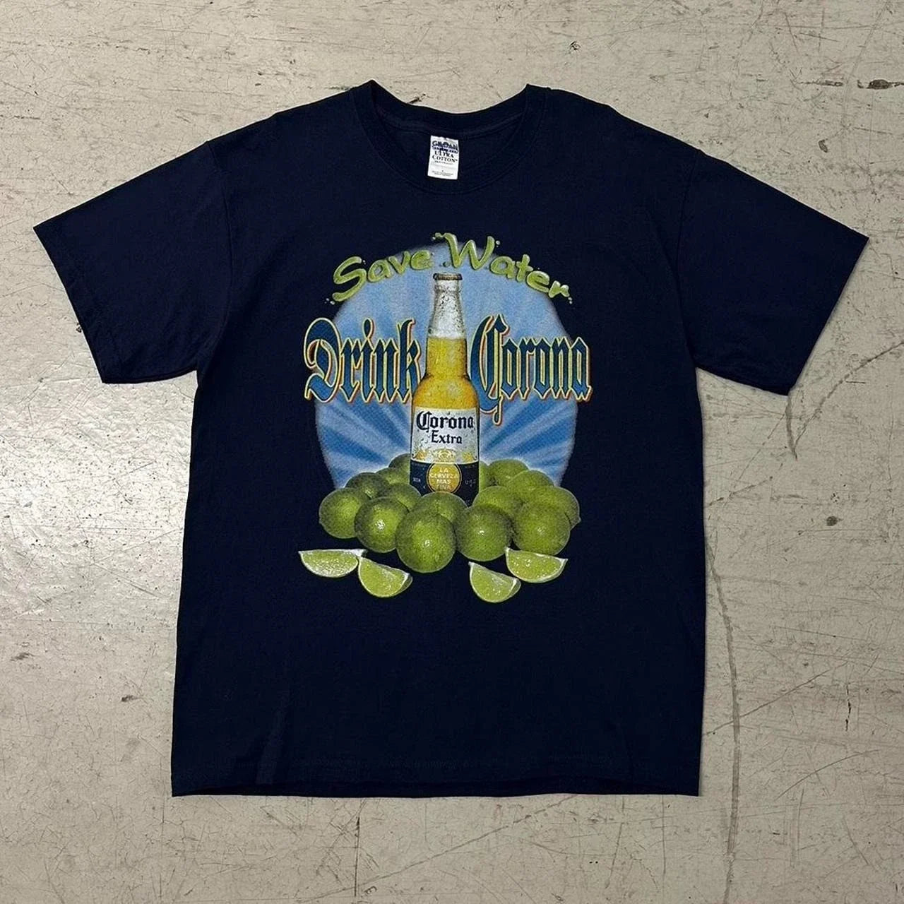Y2K Drink Corona Save Water Funny T-Shirt Unisex T-shirt, Sweatshirt, Hoodie, Long Sleeve Tee - T-Shirt, Sweatshirt, Hoodie