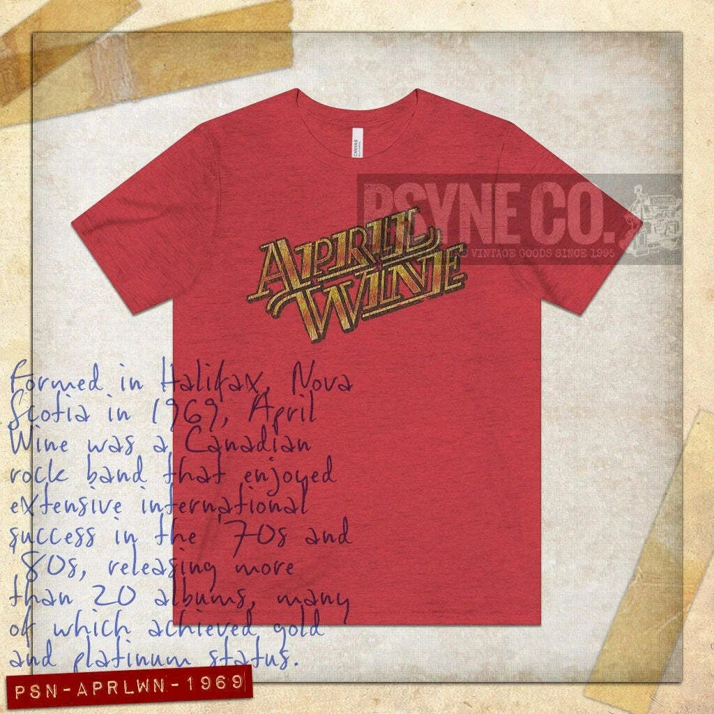 April Wine 1969 Vintage Men's T-Shirt Unisex T-shirt, Sweatshirt, Hoodie, Long Sleeve Tee - T-Shirt, Sweatshirt, Hoodie