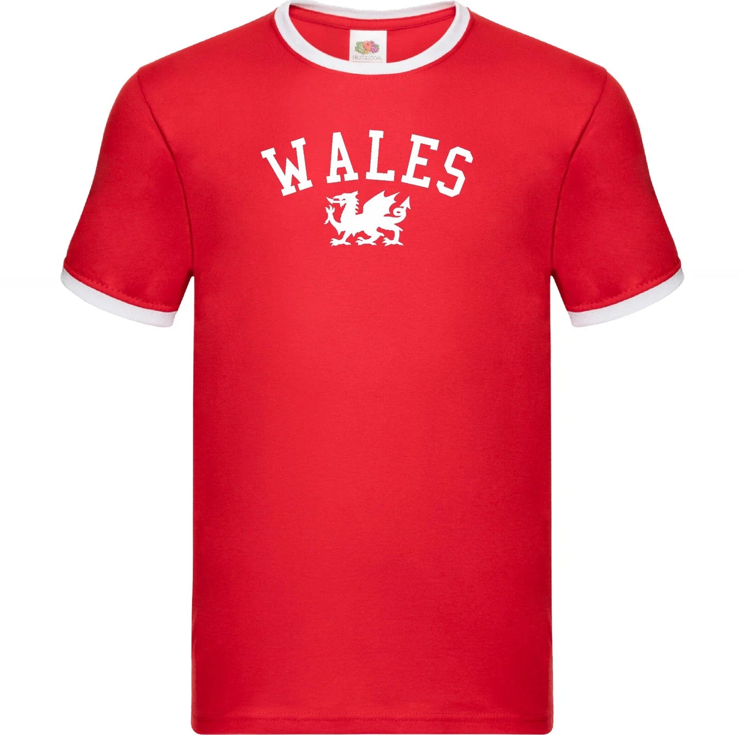 Wales Ringer T-Shirt - Retro Style, Souvenir, Welsh, S-XXL Unisex T-shirt, Sweatshirt, Hoodie, Long Sleeve Tee - T-Shirt, Sweatshirt, Hoodie