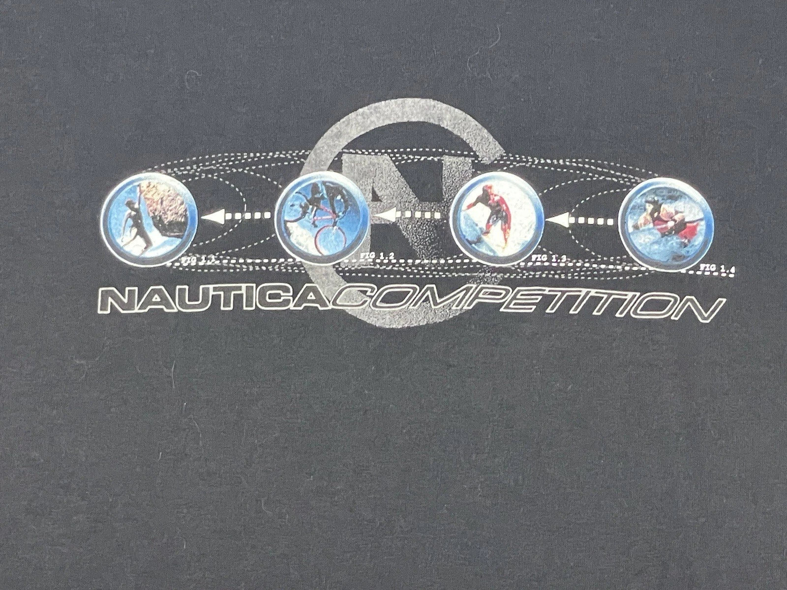 Vintage Nautica Competition T Shirt Mens L Bike Surk Kayak Climb Unisex T-shirt, Sweatshirt, Hoodie, Long Sleeve Tee - T-Shirt, Sweatshirt, Hoodie