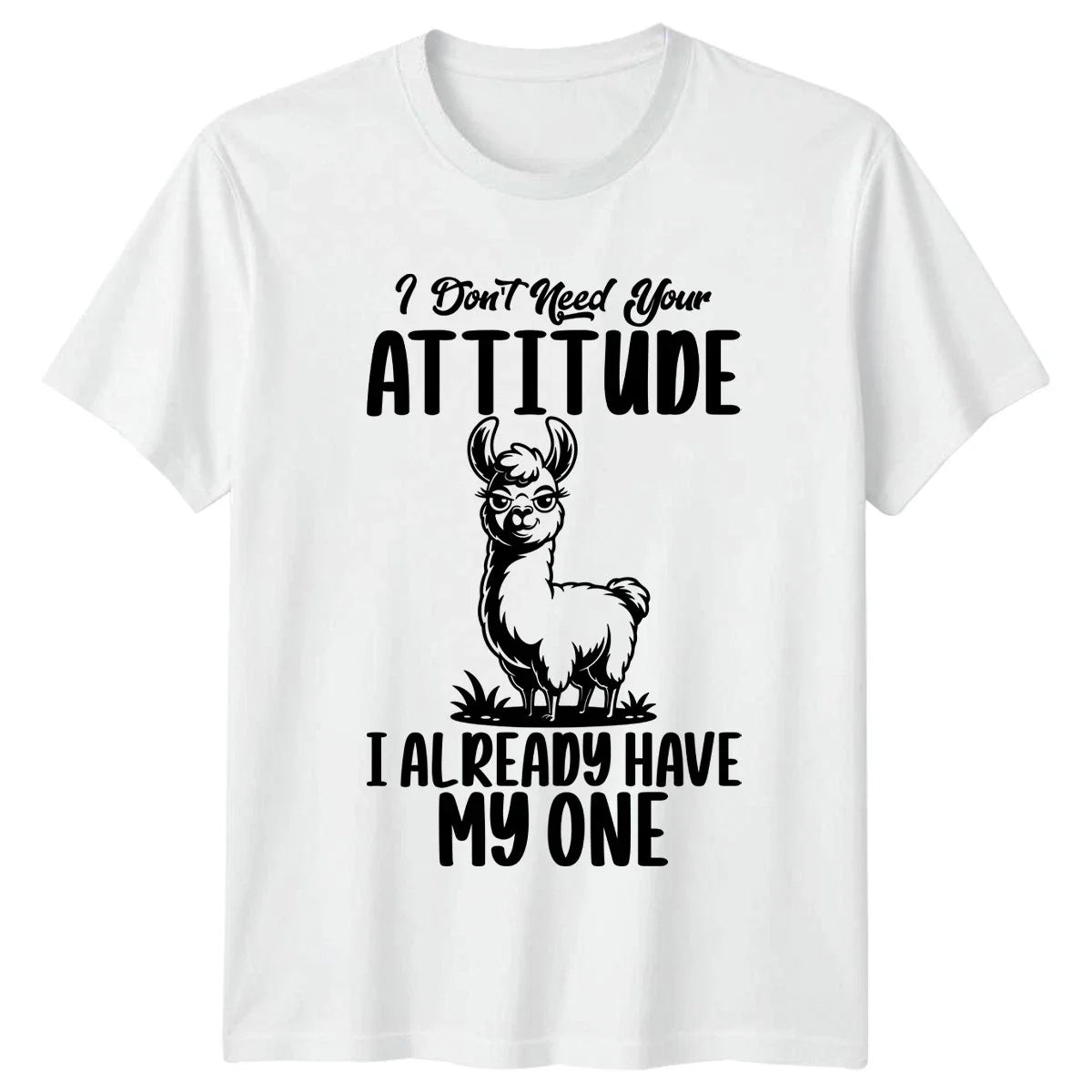 I Dont Need Your Attitude Womens T-Shirt Sarcastic Llama Humor Gift For Her Unisex T-shirt, Sweatshirt, Hoodie, Long Sleeve Tee - T-Shirt, Sweatshirt, Hoodie