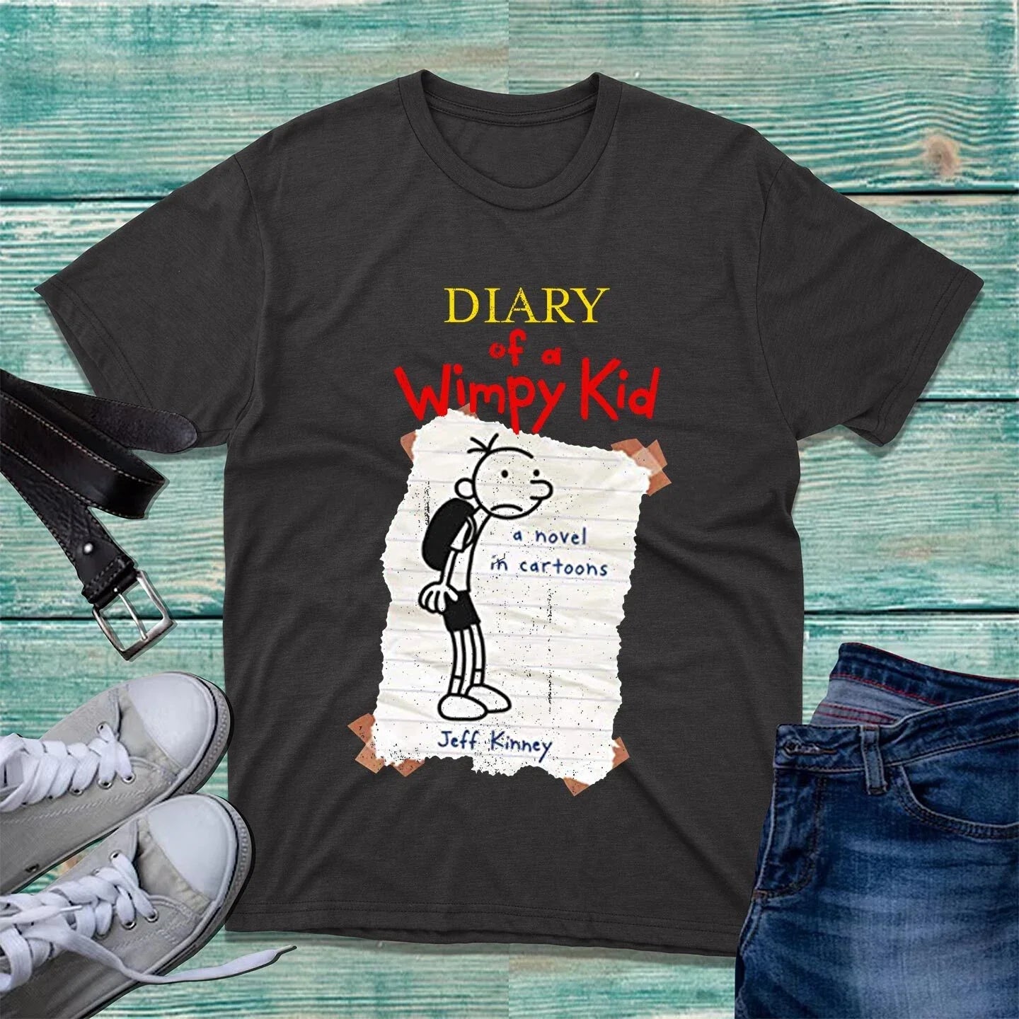 Diary Of A Wimpy Kid World Book Day T-Shirt Comic Story A Novel In Cartoons Top Unisex T-shirt, Sweatshirt, Hoodie, Long Sleeve Tee - T-Shirt, Sweatshirt, Hoodie