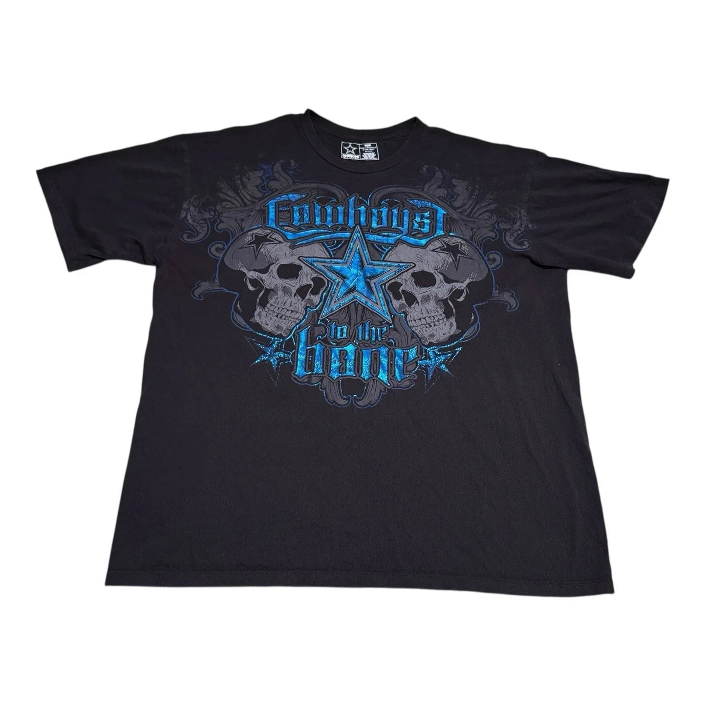 Team Apparel Dallas Cowboys Y2K Skull Affliction Style Shirt Adult XL Unisex T-shirt, Sweatshirt, Hoodie, Long Sleeve Tee - T-Shirt, Sweatshirt, Hoodie