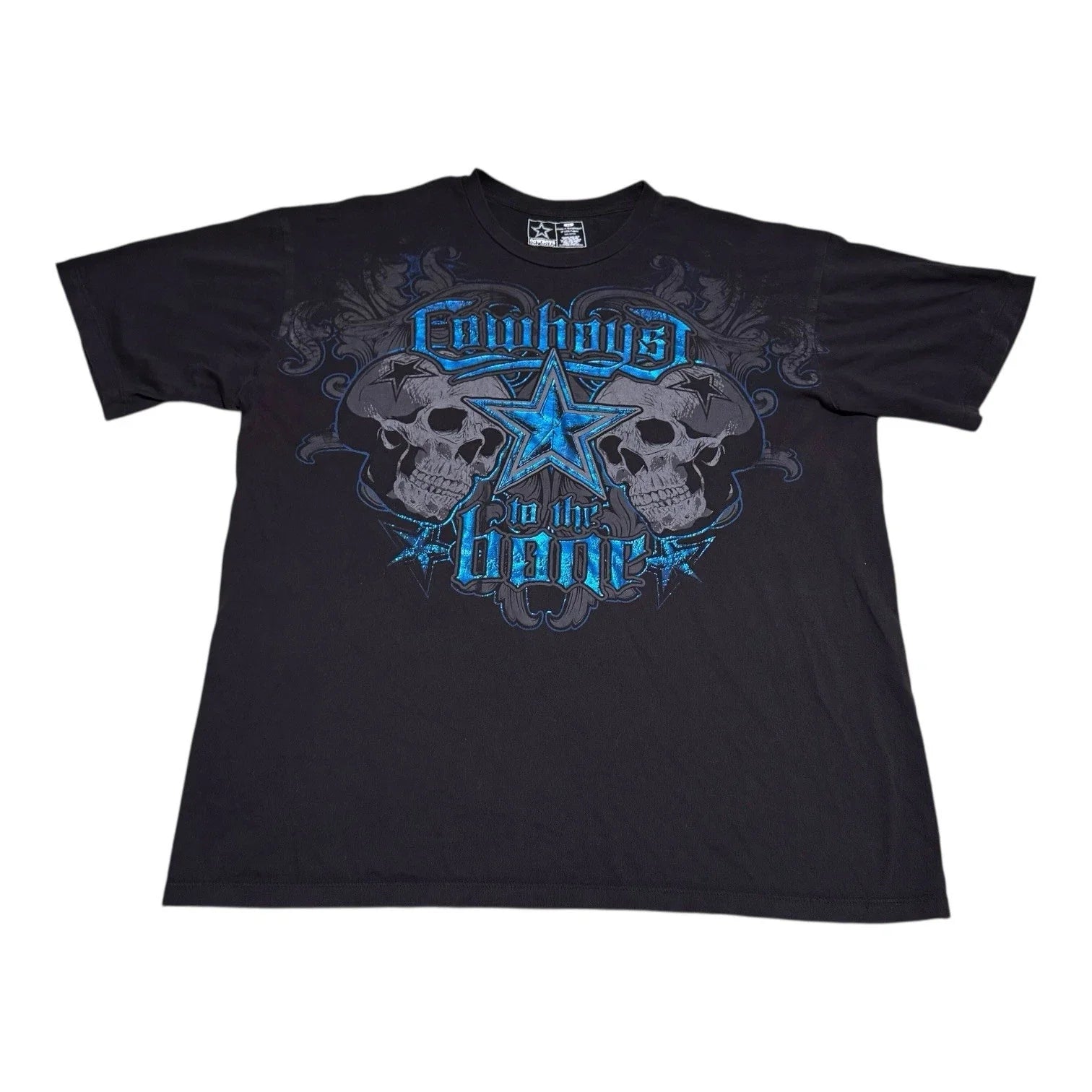 Team Apparel Dallas Cowboys Y2K Skull Affliction Style Shirt Adult XL Unisex T-shirt, Sweatshirt, Hoodie, Long Sleeve Tee - T-Shirt, Sweatshirt, Hoodie
