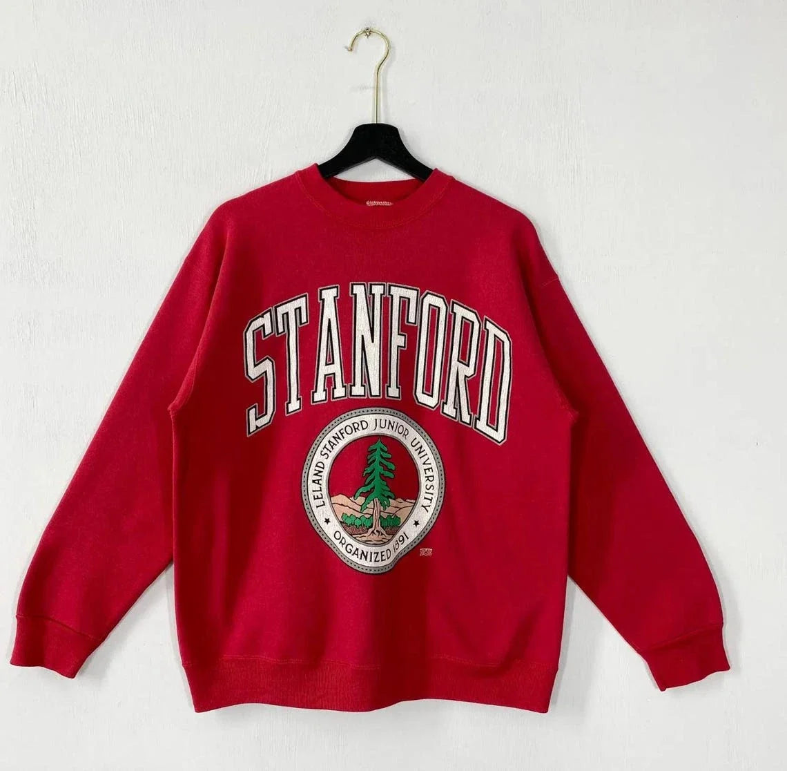 Vintage 90s Stanford University T- Shirt, Sweatshirt & Hoodie Unisex T-shirt, Sweatshirt, Hoodie, Long Sleeve Tee - T-Shirt, Sweatshirt, Hoodie