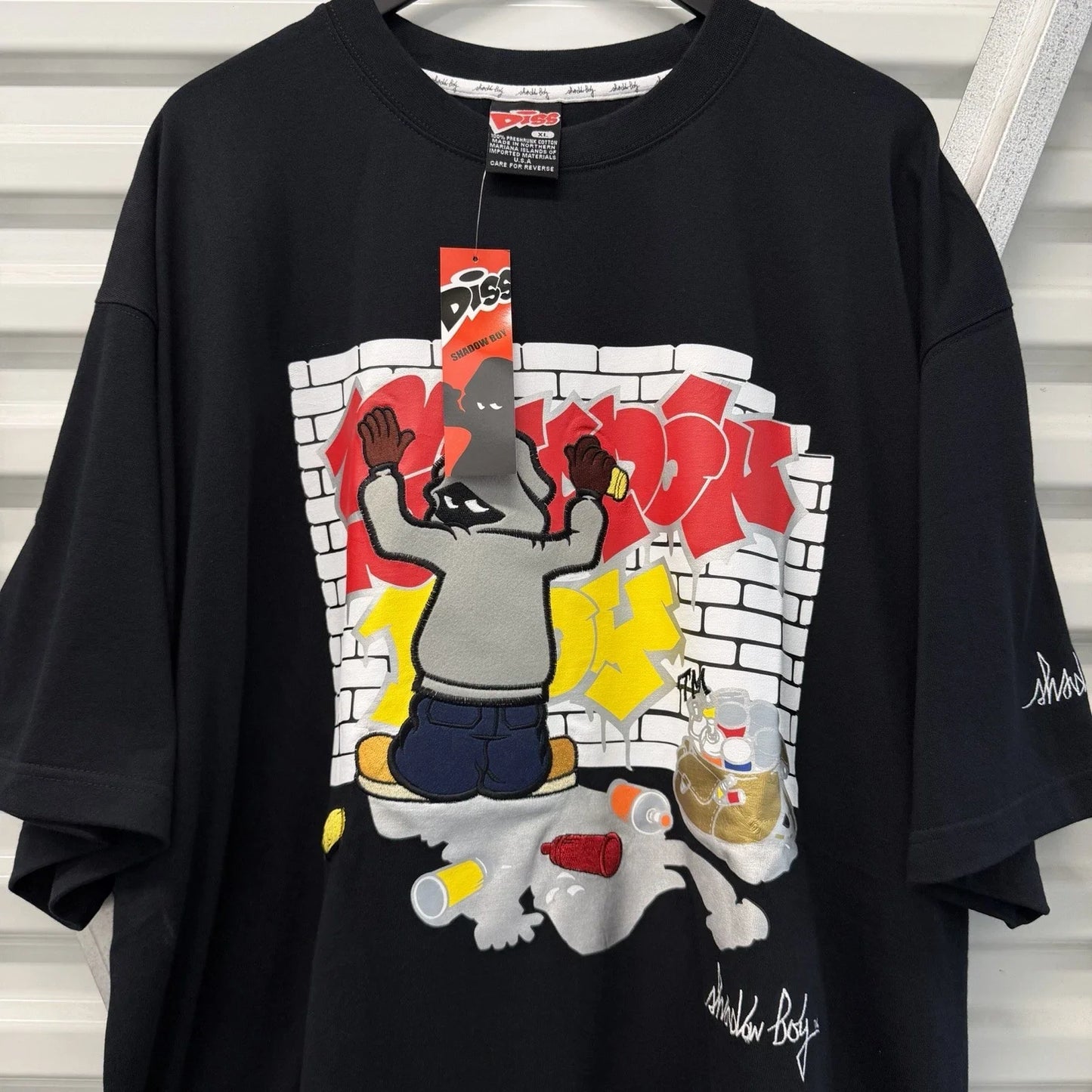 Vintage Diss Jeans Shadow Boy Graffiti T Shirt XL Deadstock 90s Y2K Baggy Rap Og Unisex T-shirt, Sweatshirt, Hoodie, Long Sleeve Tee - T-Shirt, Sweatshirt, Hoodie