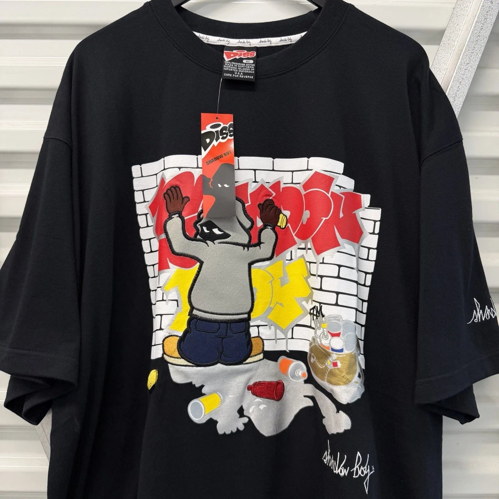 Vintage Diss Jeans Shadow Boy Graffiti T Shirt XL Deadstock 90s Y2K Baggy Rap Og Unisex T-shirt, Sweatshirt, Hoodie, Long Sleeve Tee - T-Shirt, Sweatshirt, Hoodie