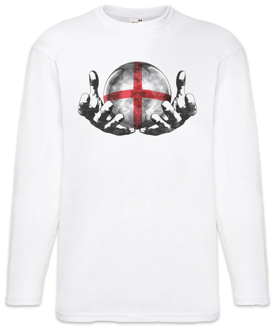 England Football Magic Ball Men Long Sleeve T-Shirt english Soccer Flag Unisex T-shirt, Sweatshirt, Hoodie, Long Sleeve Tee - T-Shirt, Sweatshirt, Hoodie