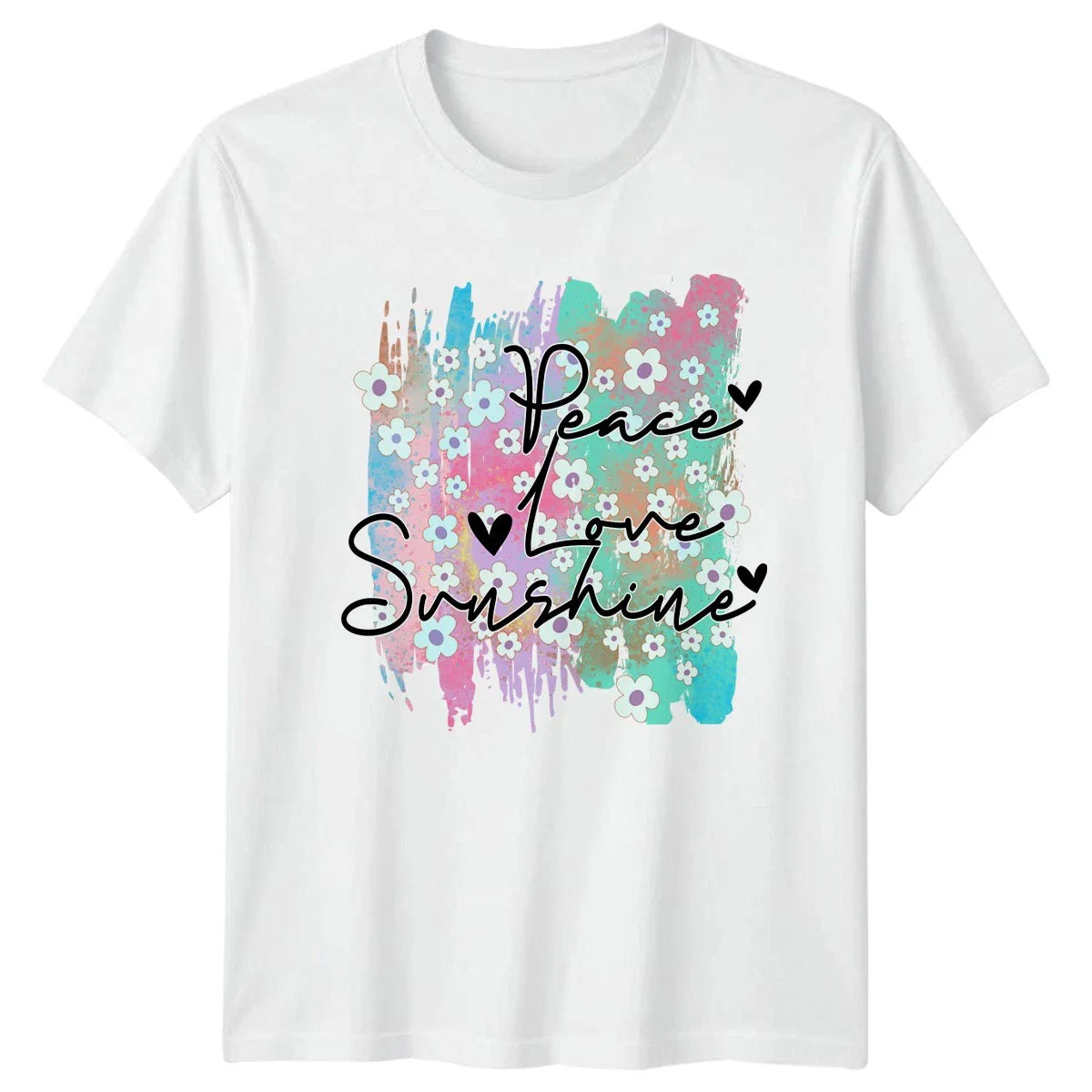 Peace Love Sunshine Womens T-Shirt Boho Hippie Lifestyle Gift For Her Unisex T-shirt, Sweatshirt, Hoodie, Long Sleeve Tee - T-Shirt, Sweatshirt, Hoodie