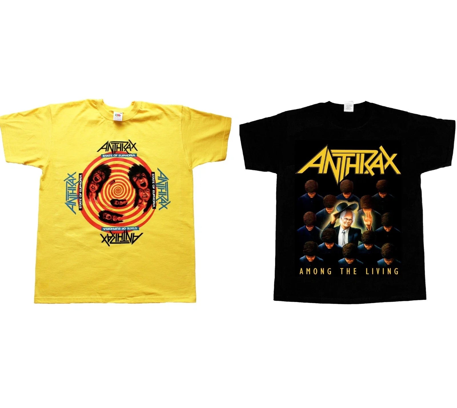 ANTHRAX AMONG THE LIVING STATE OF EUPHORIA NEW BLACK SHORT LONG T-SHIRT 345XL Unisex T-shirt, Sweatshirt, Hoodie, Long Sleeve Tee - T-Shirt, Sweatshirt, Hoodie
