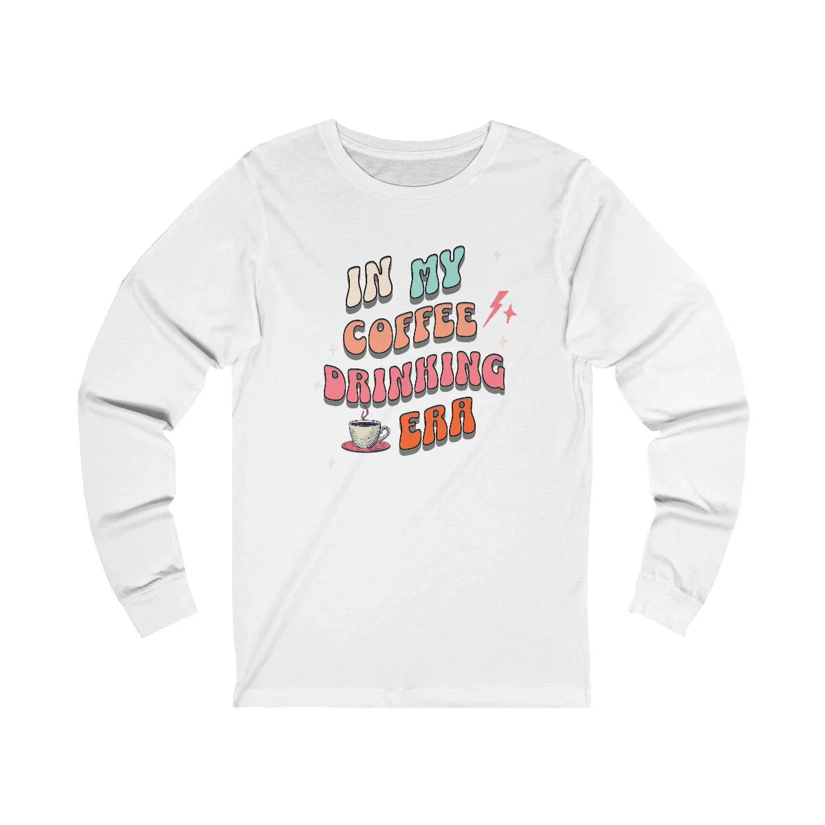 Retro In My Coffee Drinking Era T- Shirt, In My Era Shirt, Coffee Lovers Shirt. Unisex T-shirt, Sweatshirt, Hoodie, Long Sleeve Tee - T-Shirt, Sweatshirt, Hoodie