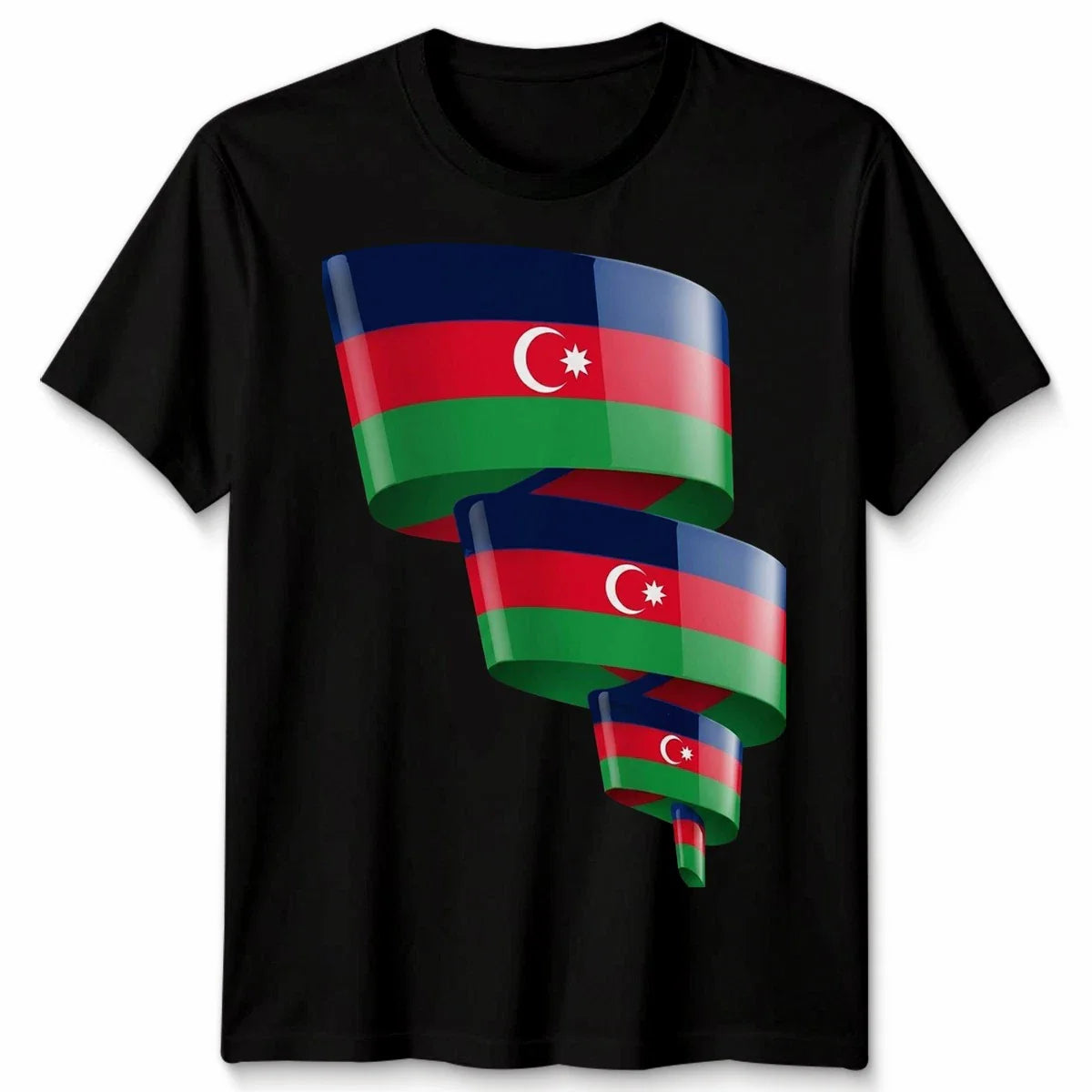 Curled Azerbaijan Unisex Football T Shirt Flag Azerbaijani Day Mens Womens Tee Unisex T-shirt, Sweatshirt, Hoodie, Long Sleeve Tee - T-Shirt, Sweatshirt, Hoodie