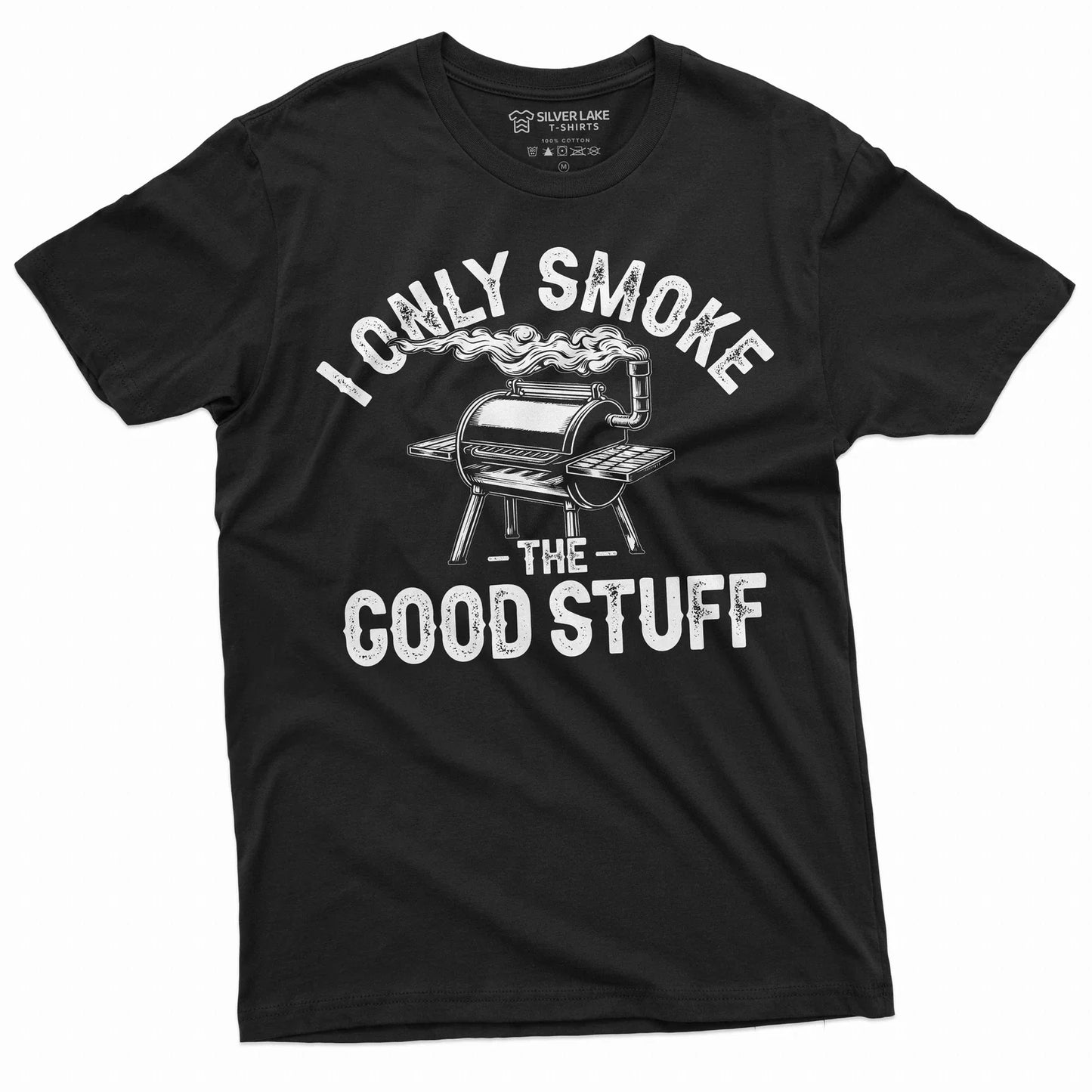 Men's Funny BBQ grilling grill T-shirt smoke good stuff double meaning shirt Unisex T-shirt, Sweatshirt, Hoodie, Long Sleeve Tee - T-Shirt, Sweatshirt, Hoodie