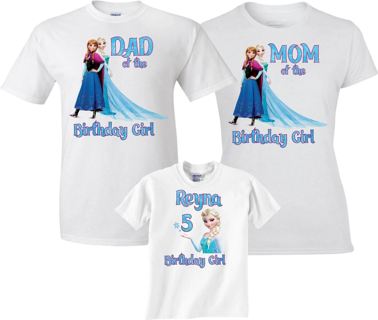 FroZen Birthday Girl Elsa Anna Bday Girl Family  Funny Cute matching T-Shirts Unisex T-shirt, Sweatshirt, Hoodie, Long Sleeve Tee - T-Shirt, Sweatshirt, Hoodie