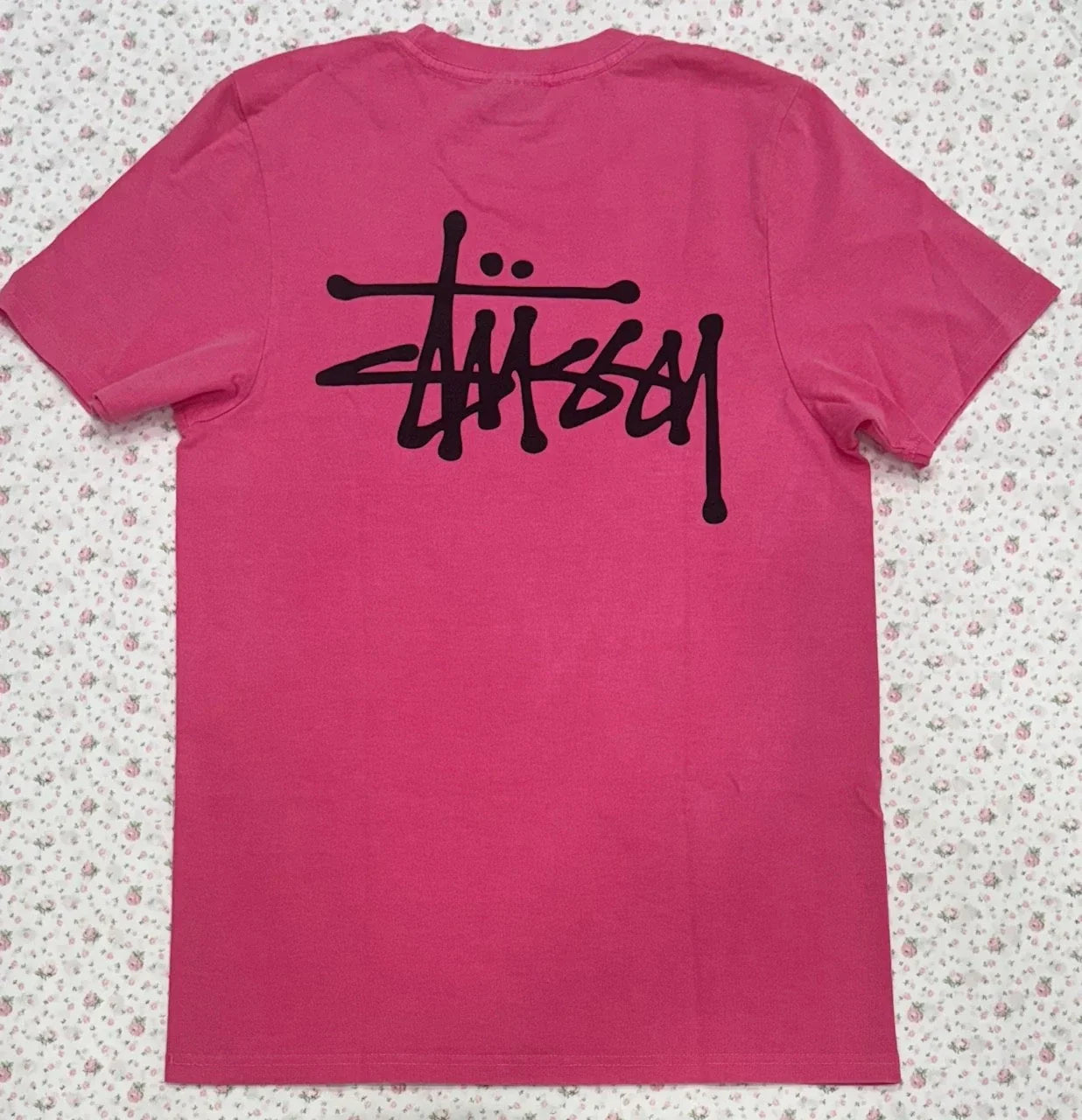 Vintage Stussy Pink T Shirt Men's SMALL y2k Skate Surf Unisex T-shirt, Sweatshirt, Hoodie, Long Sleeve Tee - T-Shirt, Sweatshirt, Hoodie