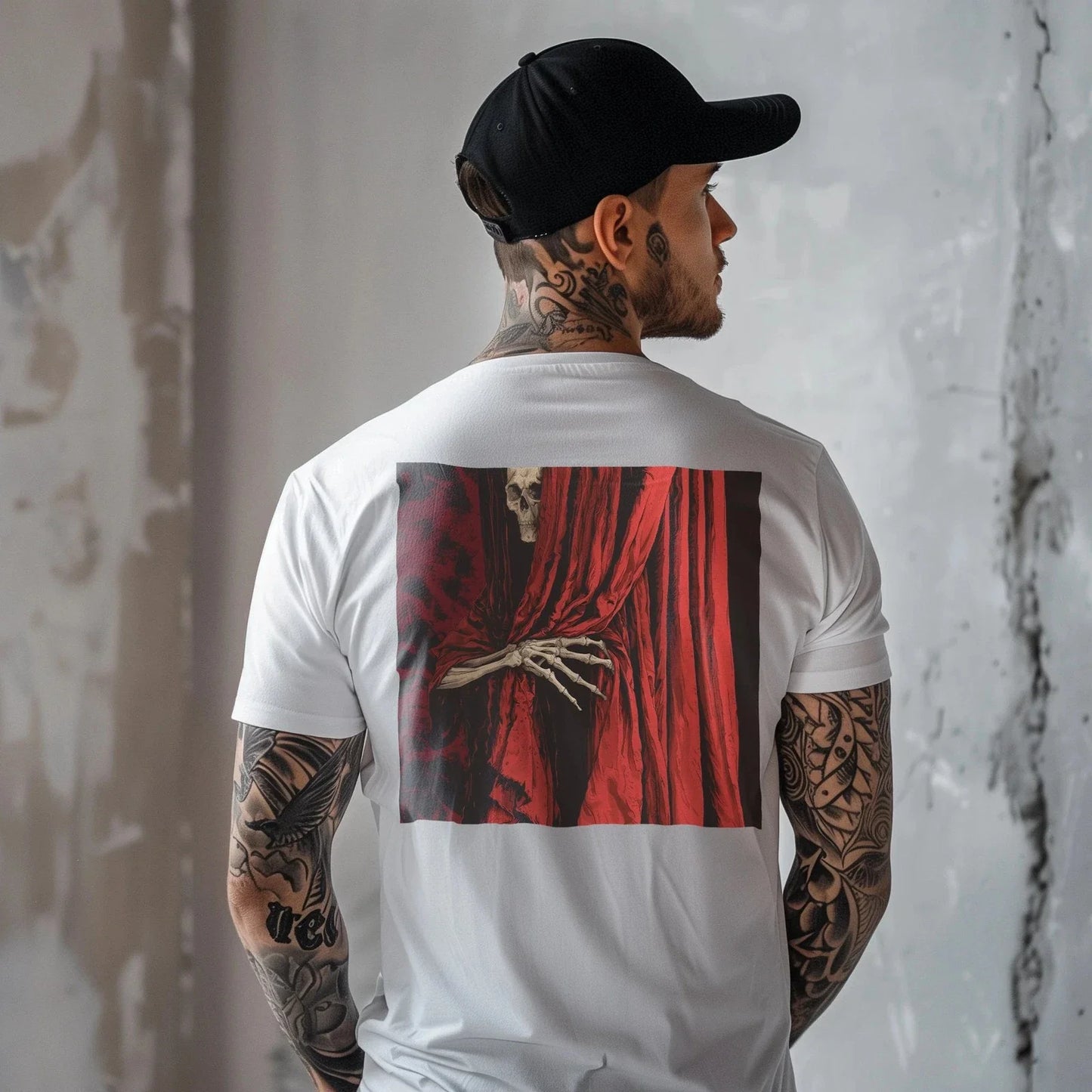 Unisex "What's Next" T-Shirt | Minimal Horror Skull Streetstyle Streetwear Tee Unisex T-shirt, Sweatshirt, Hoodie, Long Sleeve Tee - T-Shirt, Sweatshirt, Hoodie