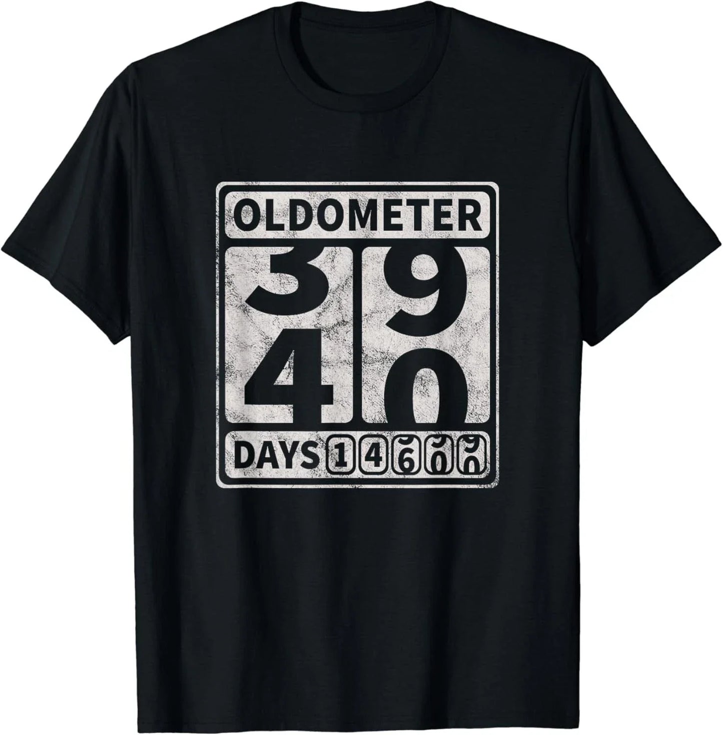 40th Birthday Gift Funny Oldometer 39-40 Gift Unisex T-Shirt Unisex T-shirt, Sweatshirt, Hoodie, Long Sleeve Tee - T-Shirt, Sweatshirt, Hoodie