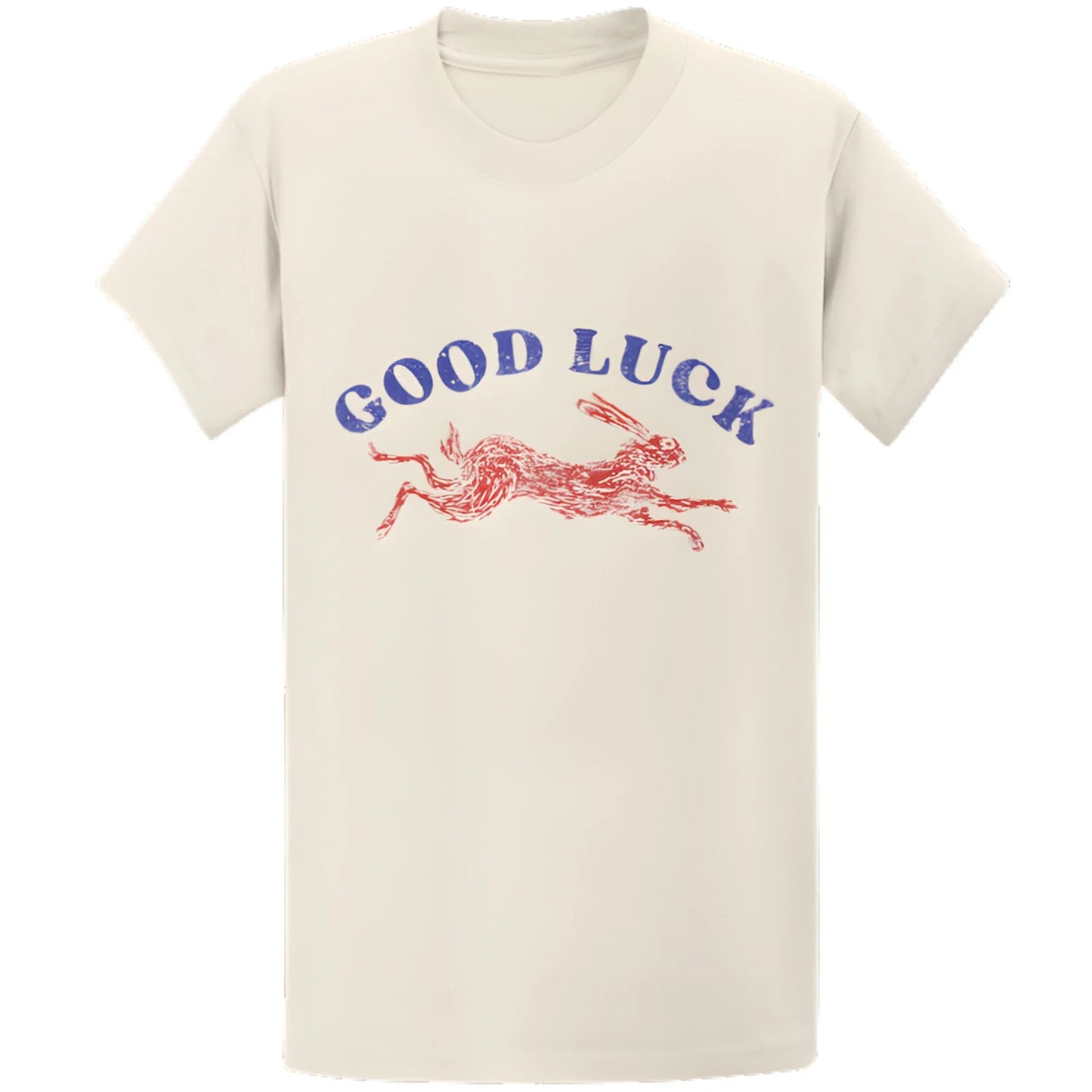 Gildan 5000 Retro Good Luck Lucky Rabbit T-Shirt - Aesthetic Western Gift Tee Unisex T-shirt, Sweatshirt, Hoodie, Long Sleeve Tee - T-Shirt, Sweatshirt, Hoodie