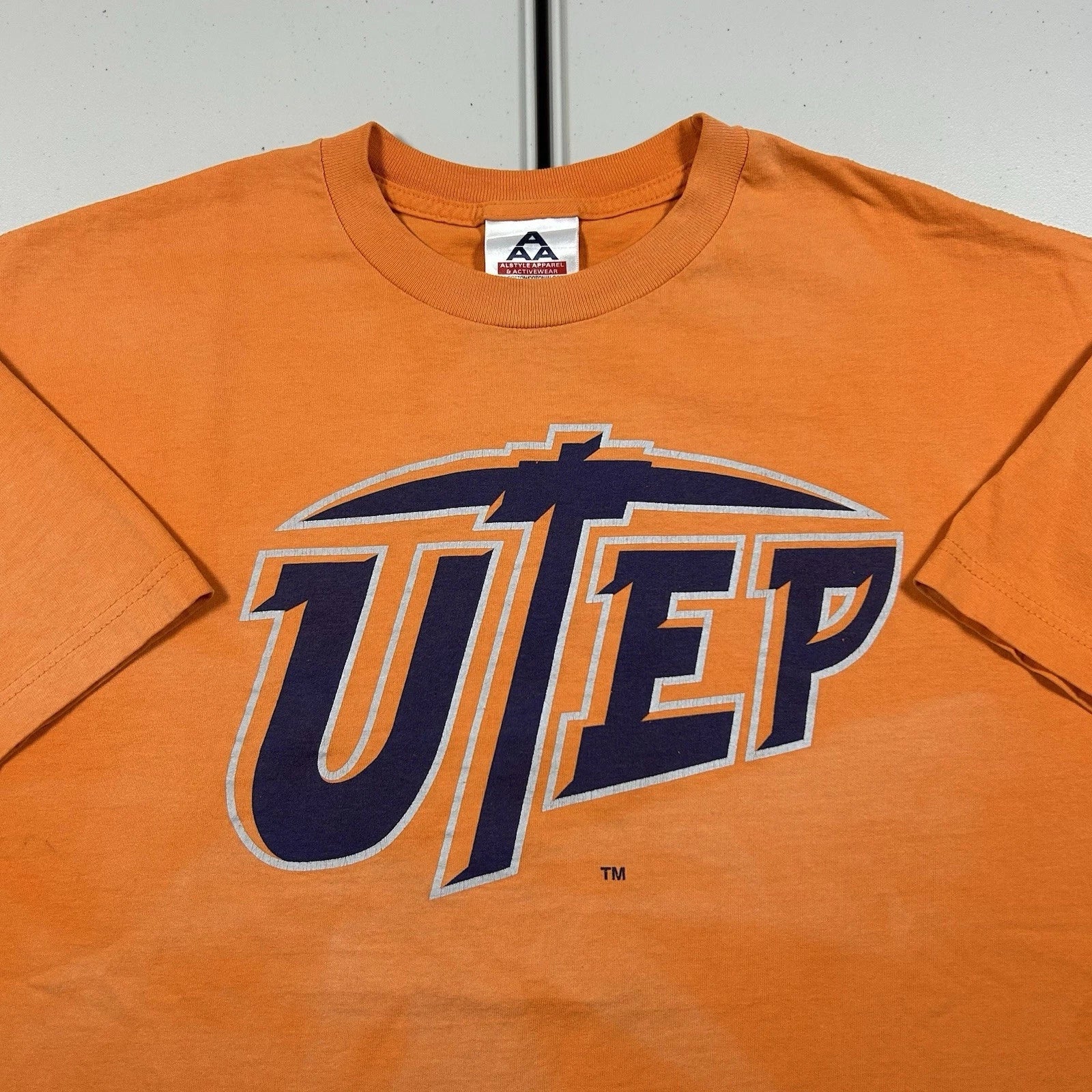 Vintage University of Texas El Paso UTEP Miners Fanta Orange Graphic Shirt XL Unisex T-shirt, Sweatshirt, Hoodie, Long Sleeve Tee - T-Shirt, Sweatshirt, Hoodie