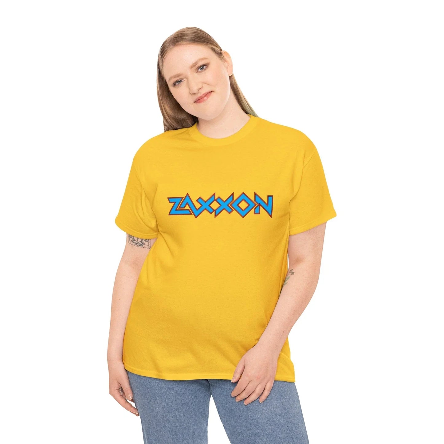 Zaxxon retro 80's video game arcade  Heavy Cotton Tee Unisex T-shirt, Sweatshirt, Hoodie, Long Sleeve Tee - T-Shirt, Sweatshirt, Hoodie