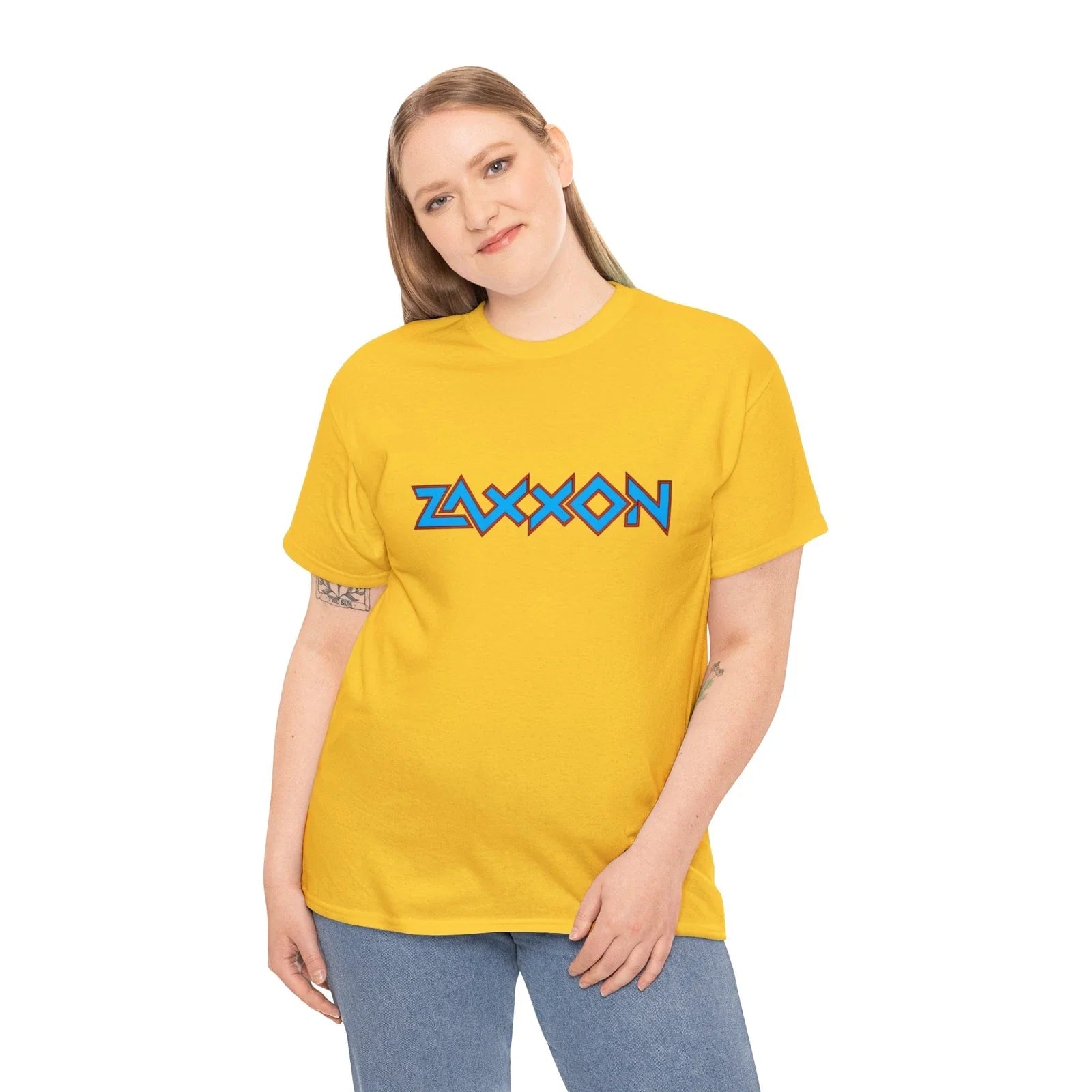 Zaxxon retro 80's video game arcade  Heavy Cotton Tee Unisex T-shirt, Sweatshirt, Hoodie, Long Sleeve Tee - T-Shirt, Sweatshirt, Hoodie