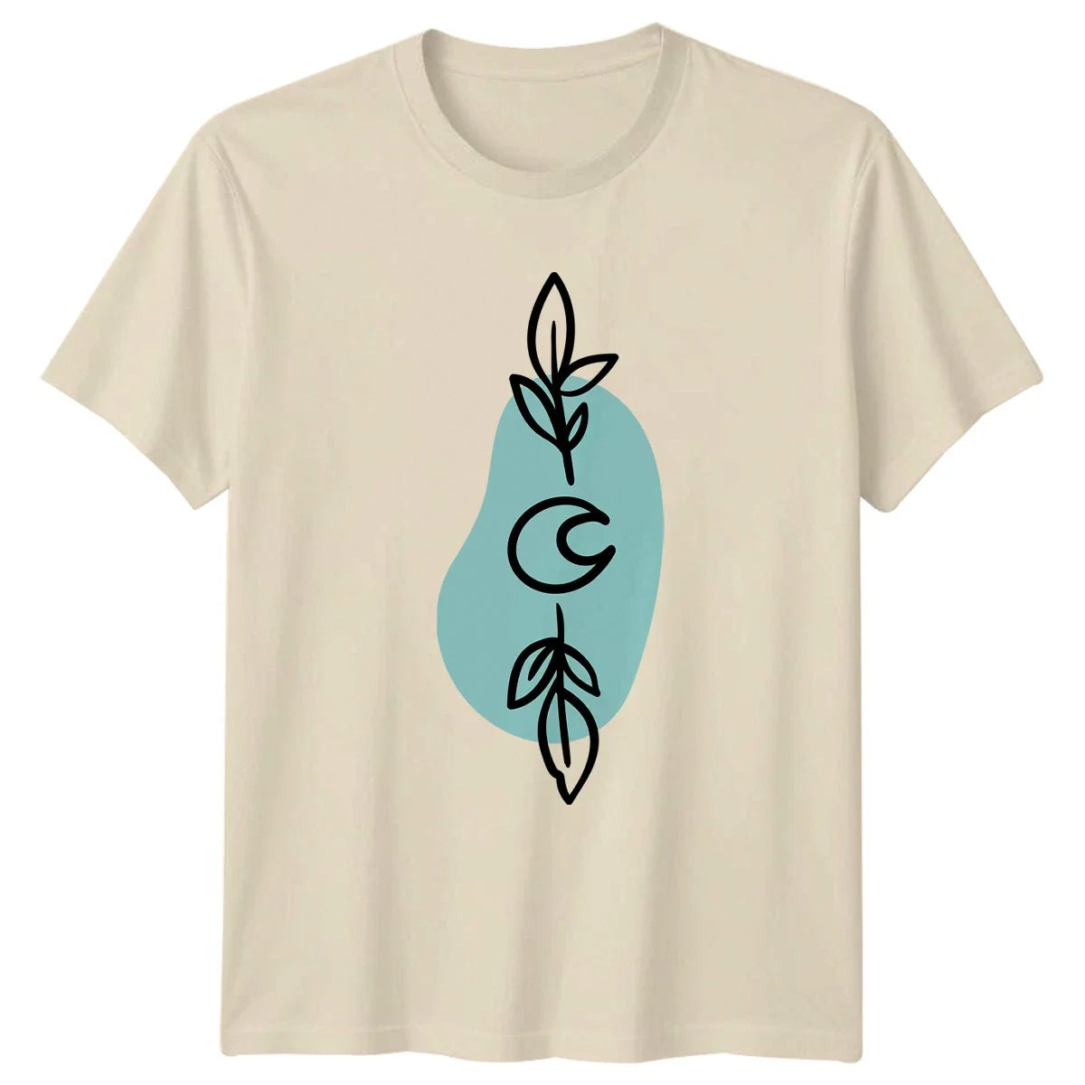 Moon Phase Leaves Boho Celestial T-Shirt Celestial Nature Birthday Gift Unisex T-shirt, Sweatshirt, Hoodie, Long Sleeve Tee - T-Shirt, Sweatshirt, Hoodie