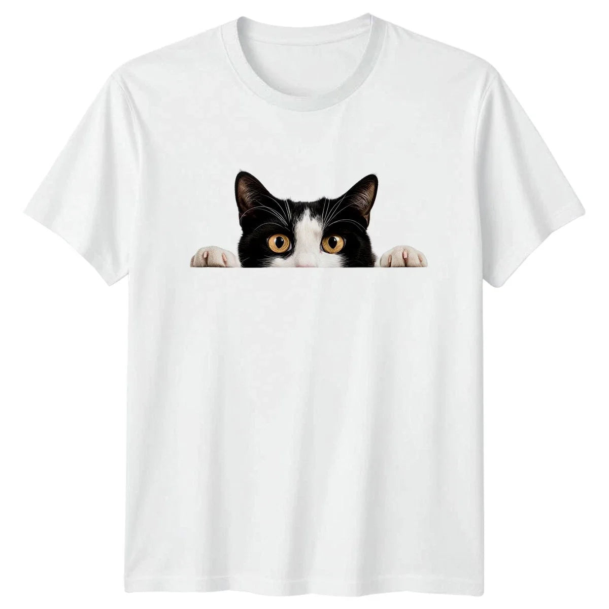 Peeking Tuxedo Cat T-Shirt Tuxedo Cat Cats Birthday Gift For Him And Her Unisex T-shirt, Sweatshirt, Hoodie, Long Sleeve Tee - T-Shirt, Sweatshirt, Hoodie