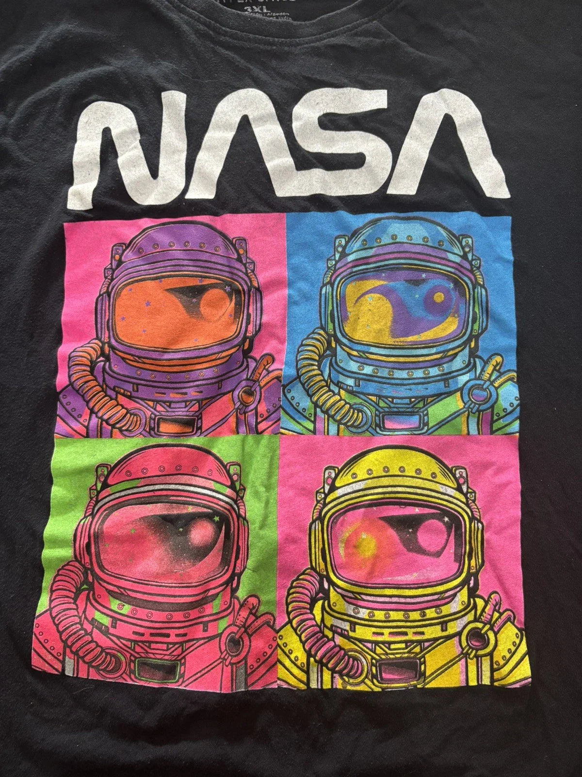NASA Shirt Mens 3XL  Astronaut Helmet Pop Art Graphic Space Tee Hyperspace Unisex T-shirt, Sweatshirt, Hoodie, Long Sleeve Tee - T-Shirt, Sweatshirt, Hoodie