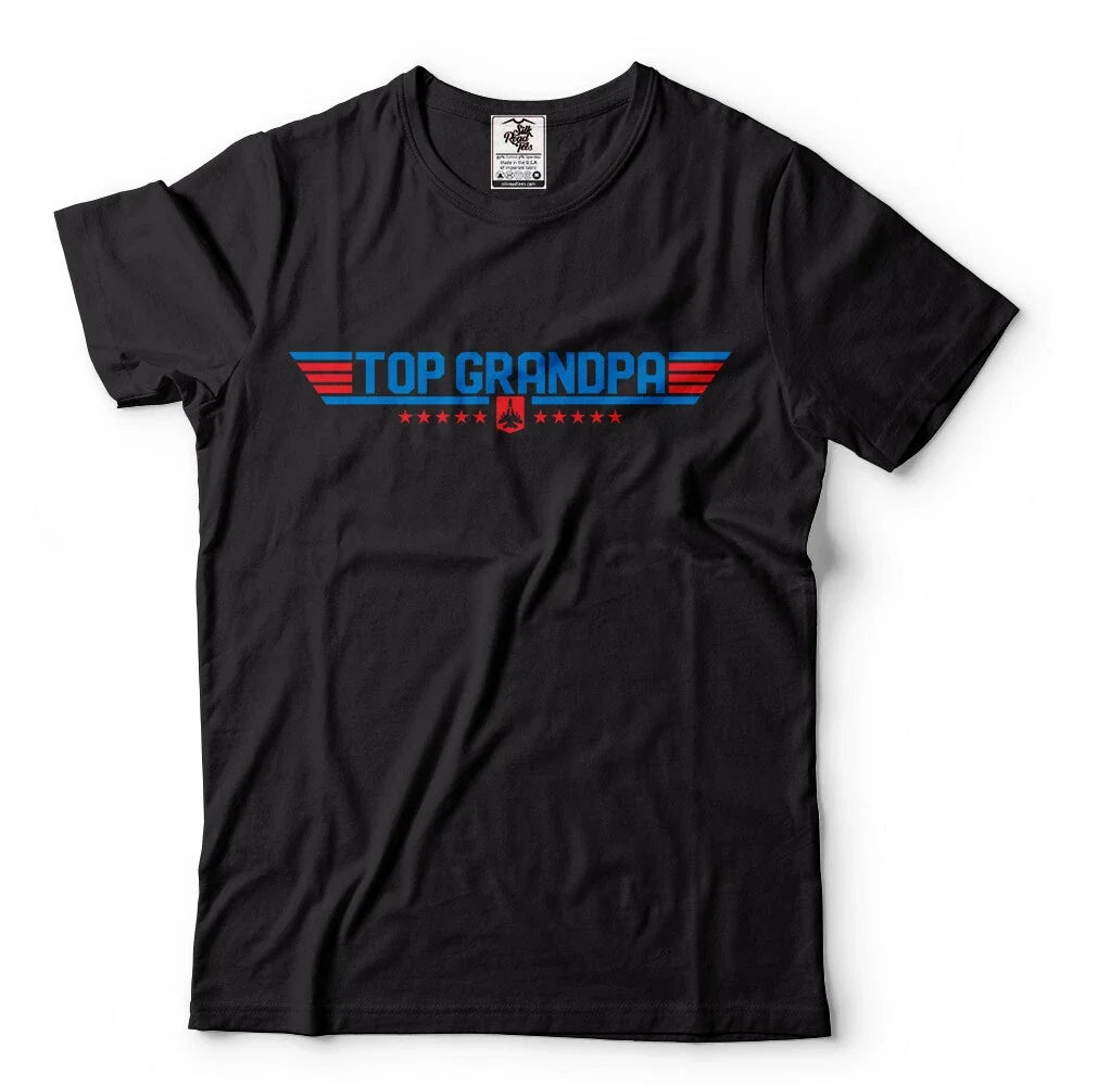 Top Grandpa Funny Dad Air Pilot Humor Movie Gun Military Force Men T-Shirt Unisex T-shirt, Sweatshirt, Hoodie, Long Sleeve Tee - T-Shirt, Sweatshirt, Hoodie