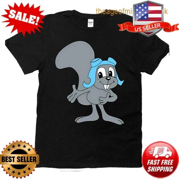 Rocky & Bullwinkle 90s Cartoon Retro Funny Of Time All Best Movie T-Shirt S-5XL Unisex T-shirt, Sweatshirt, Hoodie, Long Sleeve Tee - T-Shirt, Sweatshirt, Hoodie