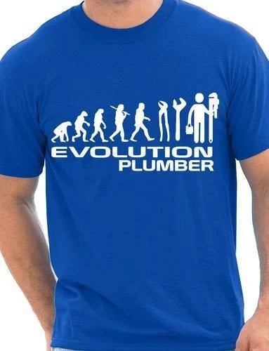 Evolution Of Plumber Plumbing Mens T-Shirt Gift  Size S-XXL Unisex T-shirt, Sweatshirt, Hoodie, Long Sleeve Tee - T-Shirt, Sweatshirt, Hoodie