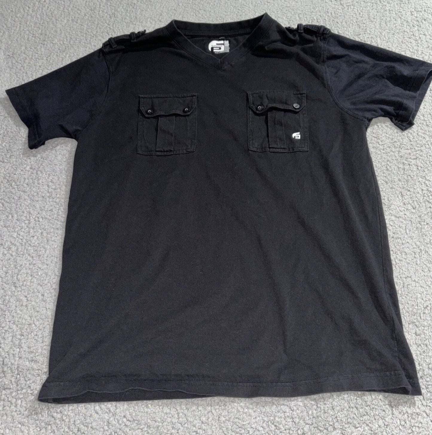 South Pole Mens 2 Pocket Cargo Shirt  Size Large Black Y2K Skater Unisex T-shirt, Sweatshirt, Hoodie, Long Sleeve Tee - T-Shirt, Sweatshirt, Hoodie