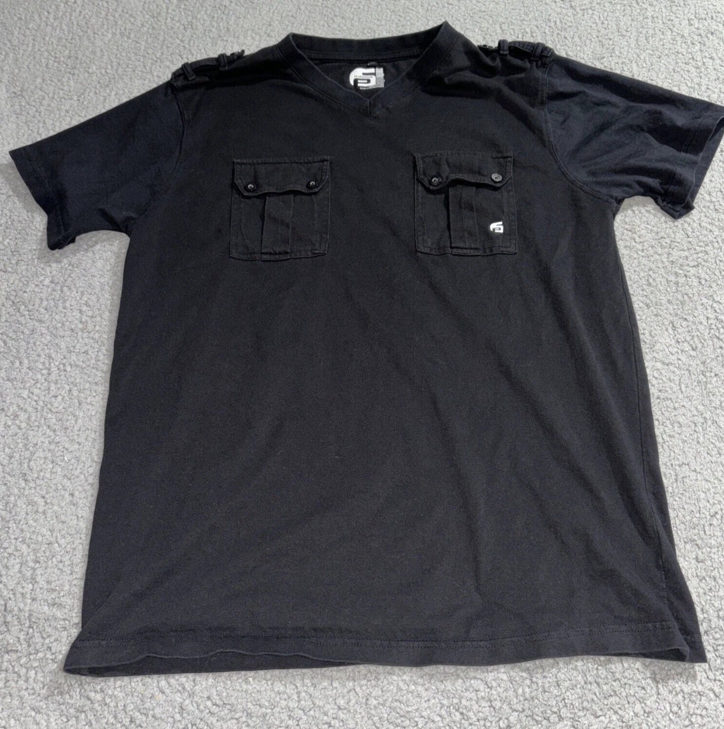 South Pole Mens 2 Pocket Cargo Shirt  Size Large Black Y2K Skater Unisex T-shirt, Sweatshirt, Hoodie, Long Sleeve Tee - T-Shirt, Sweatshirt, Hoodie