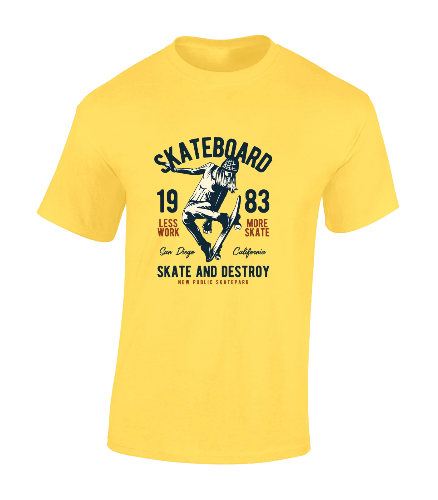 SKATEBOARD SKATE AND DESTROY MENS T SHIRT SKATER DESIGN COOL CLOTHING TOP NEW Unisex T-shirt, Sweatshirt, Hoodie, Long Sleeve Tee - T-Shirt, Sweatshirt, Hoodie