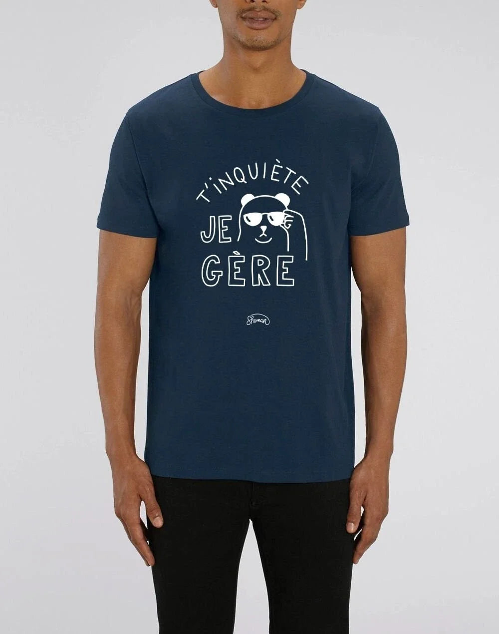 T-Shirt Man short Sleeve T'Worried I Gere Color Navy Blue Unisex T-shirt, Sweatshirt, Hoodie, Long Sleeve Tee - T-Shirt, Sweatshirt, Hoodie