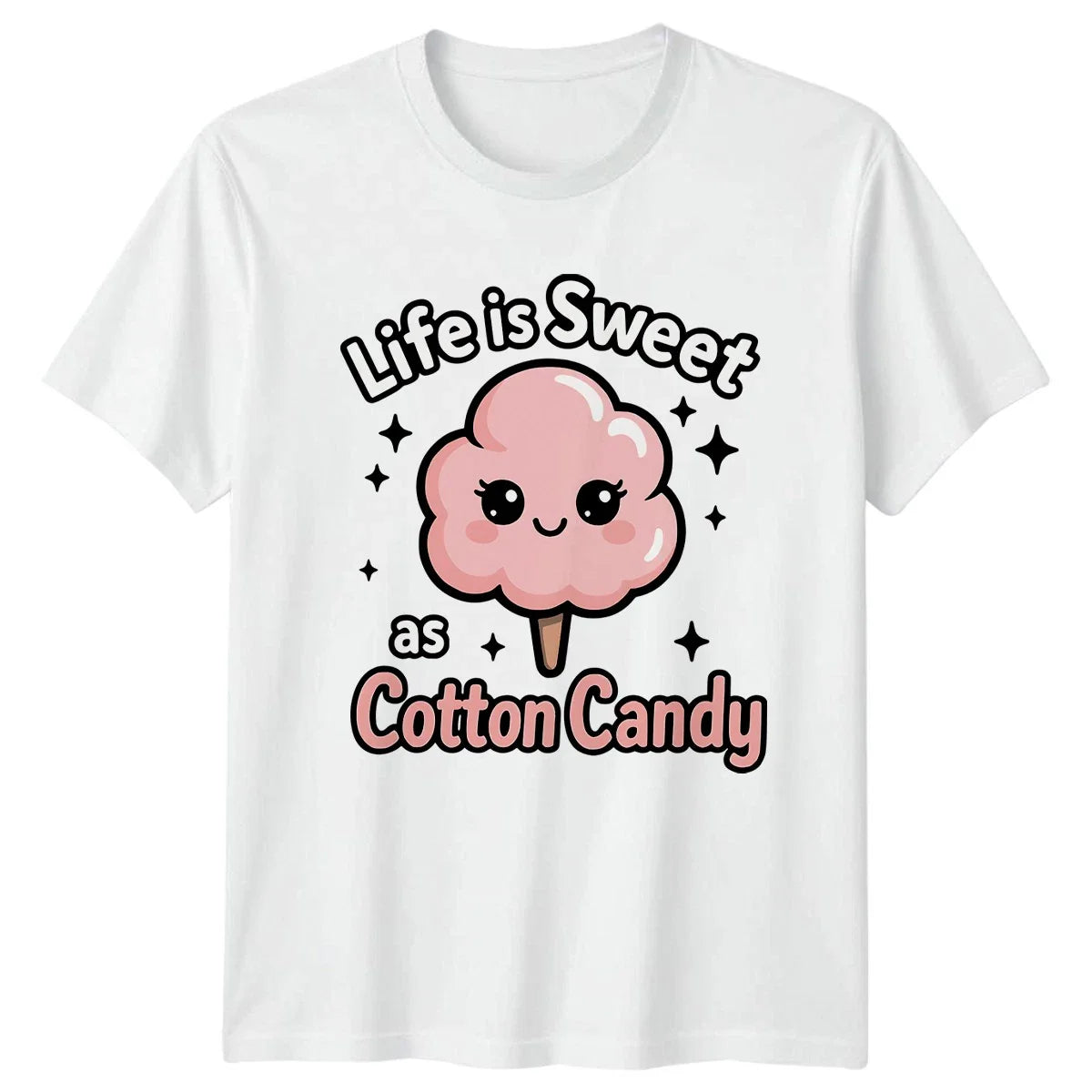 Life Is Sweet As Cotton T-Shirt Cotton Candy Unisex T-shirt, Sweatshirt, Hoodie, Long Sleeve Tee - T-Shirt, Sweatshirt, Hoodie