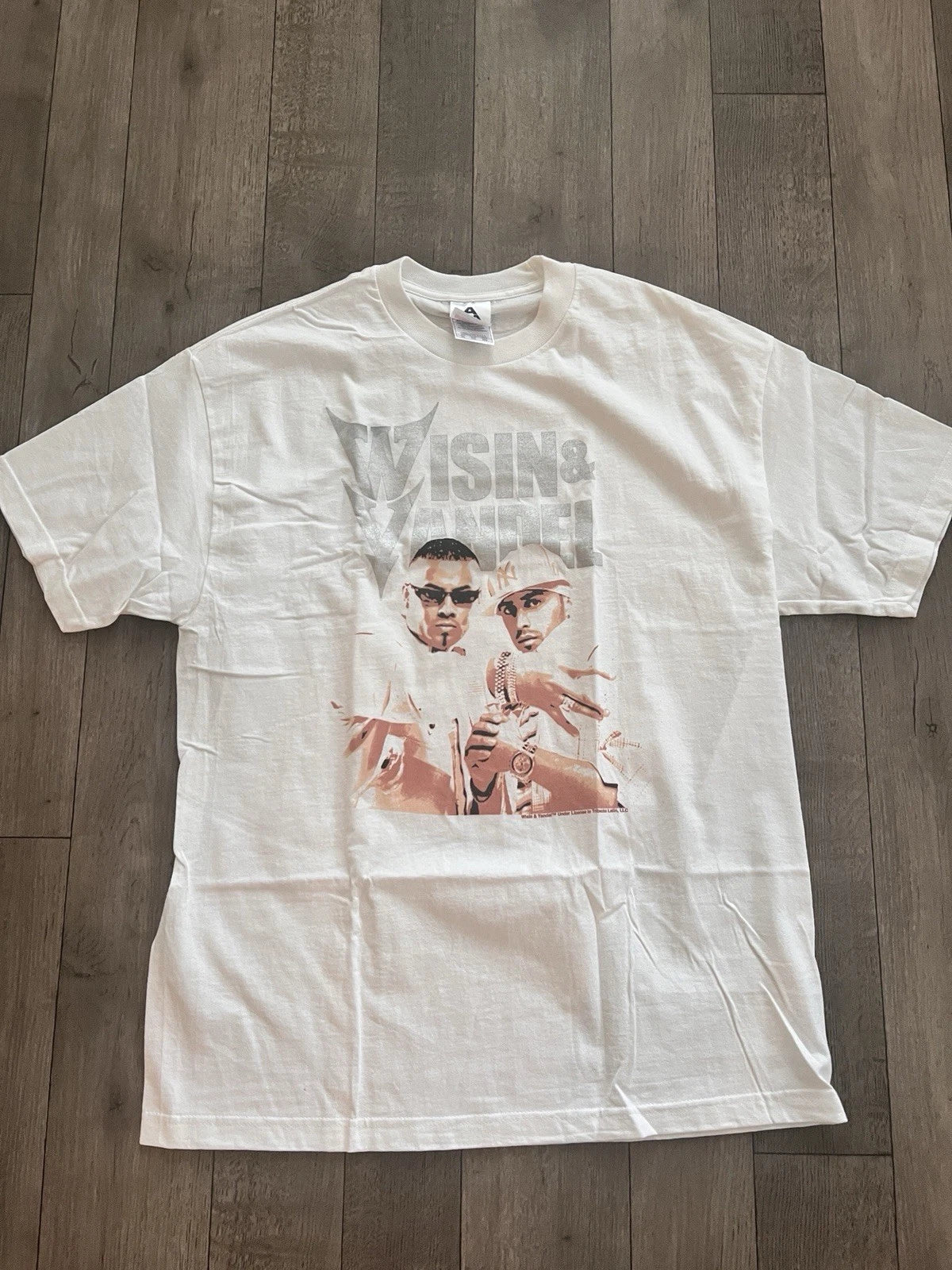 VTG DS Y2K WISIN Y YANDEL REGGATON SHIRT SZ XL 23 x 31 DADDY YANKEE BAD BUNNY Unisex T-shirt, Sweatshirt, Hoodie, Long Sleeve Tee - T-Shirt, Sweatshirt, Hoodie