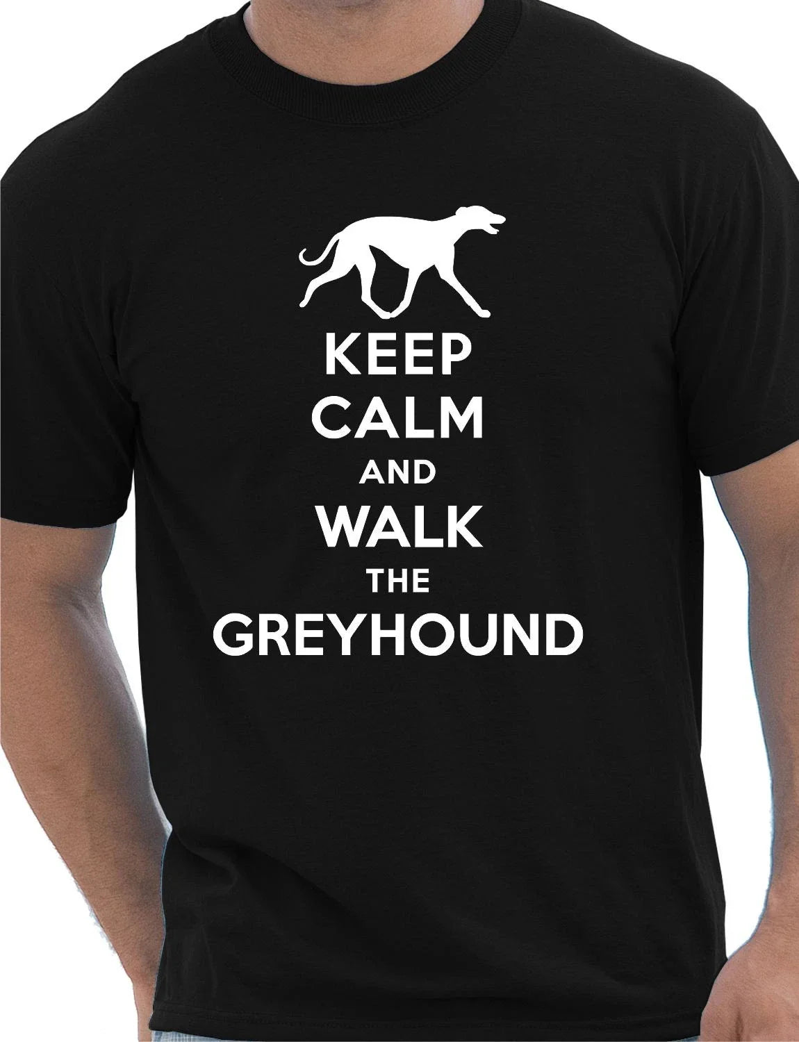 Keep Calm Walk Greyhound Dog Lovers Gift Mens T-Shirt Size S-XXL Unisex T-shirt, Sweatshirt, Hoodie, Long Sleeve Tee - T-Shirt, Sweatshirt, Hoodie