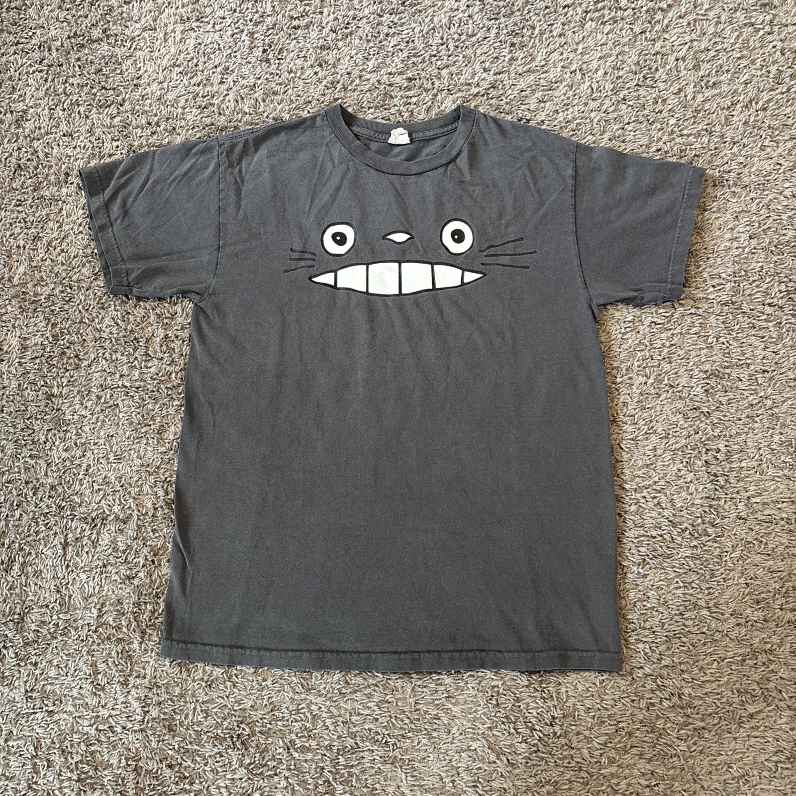 Vintage My Neighbor Totoro Mens Medium Big Face Shirt Anime Studio Ghibli Y2K Unisex T-shirt, Sweatshirt, Hoodie, Long Sleeve Tee - T-Shirt, Sweatshirt, Hoodie