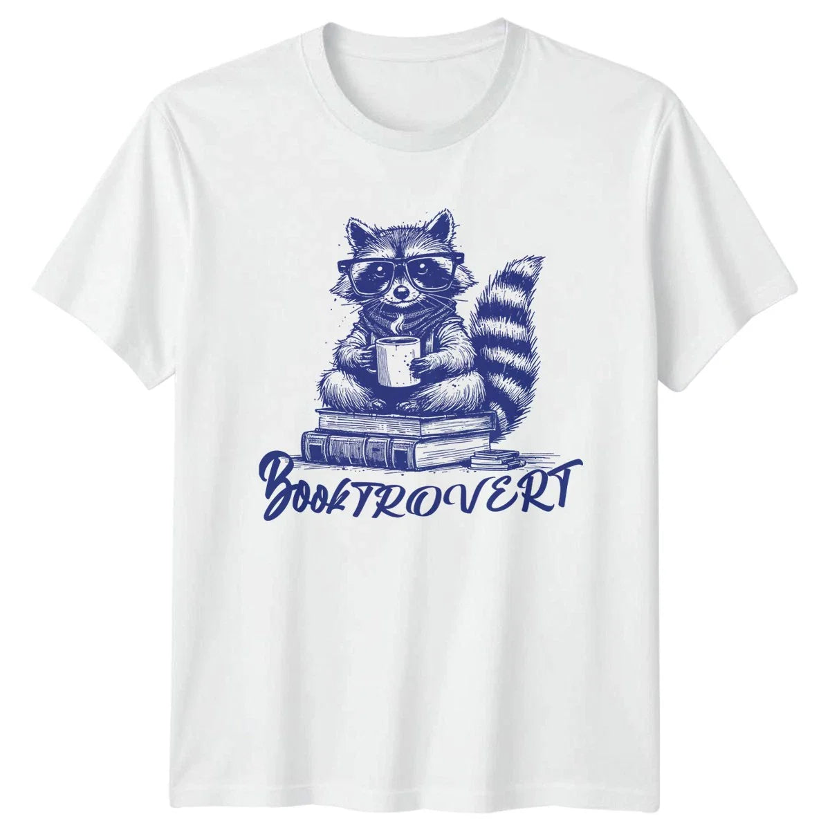 Booktrovert T-Shirt Introvert Raccoon Reading Bookworm Christmas Gift Unisex T-shirt, Sweatshirt, Hoodie, Long Sleeve Tee - T-Shirt, Sweatshirt, Hoodie