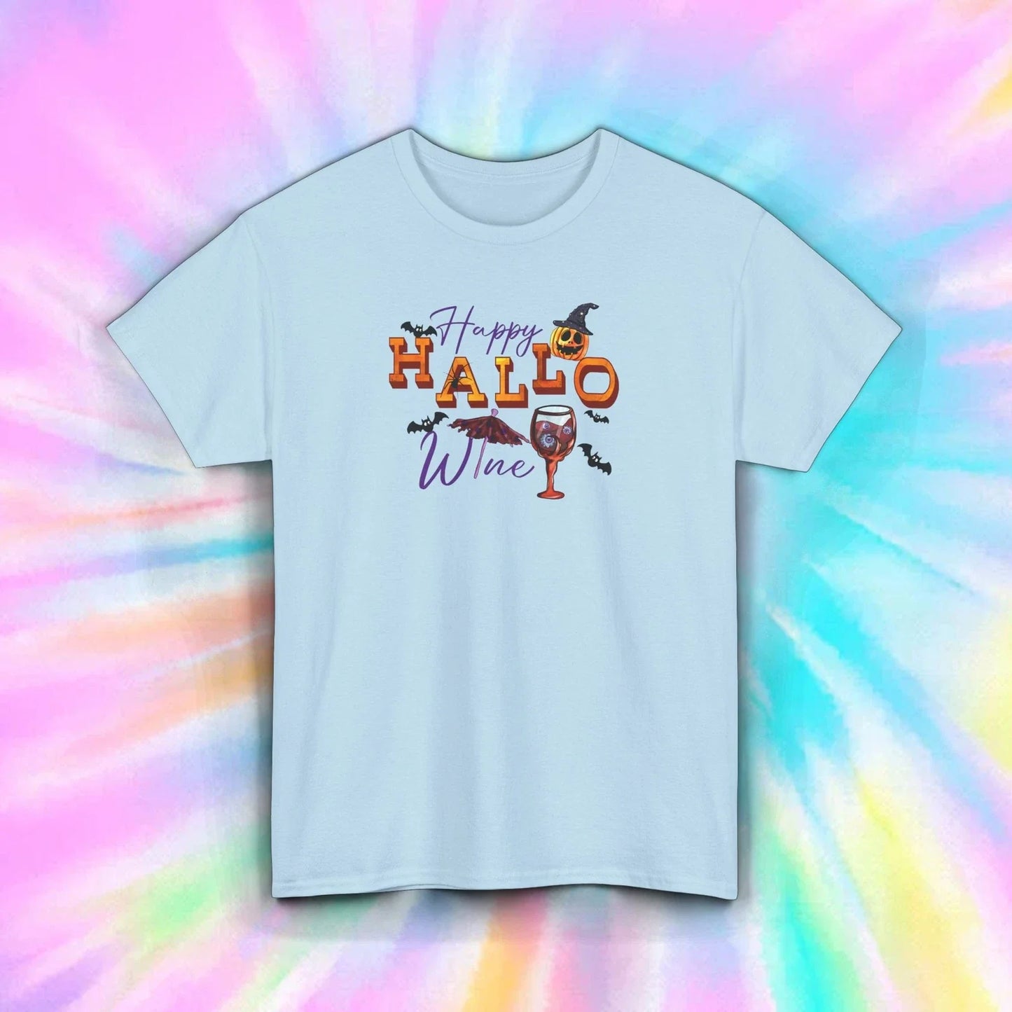 Happy HalloWine T-Shirt Funny Halloween Wine Drinker Gift Tee S-5XL Unisex T-shirt, Sweatshirt, Hoodie, Long Sleeve Tee - T-Shirt, Sweatshirt, Hoodie