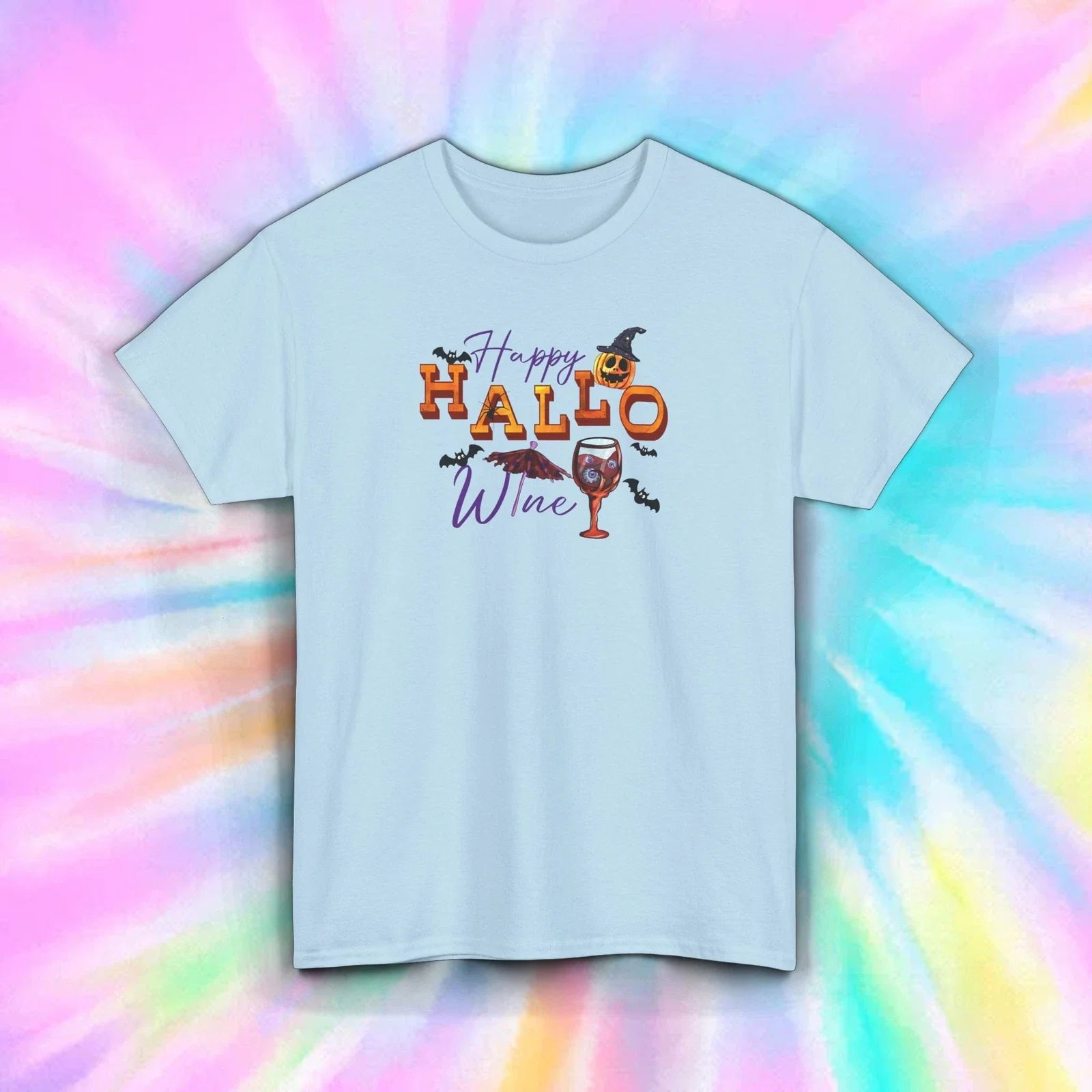 Happy HalloWine T-Shirt Funny Halloween Wine Drinker Gift Tee S-5XL Unisex T-shirt, Sweatshirt, Hoodie, Long Sleeve Tee - T-Shirt, Sweatshirt, Hoodie