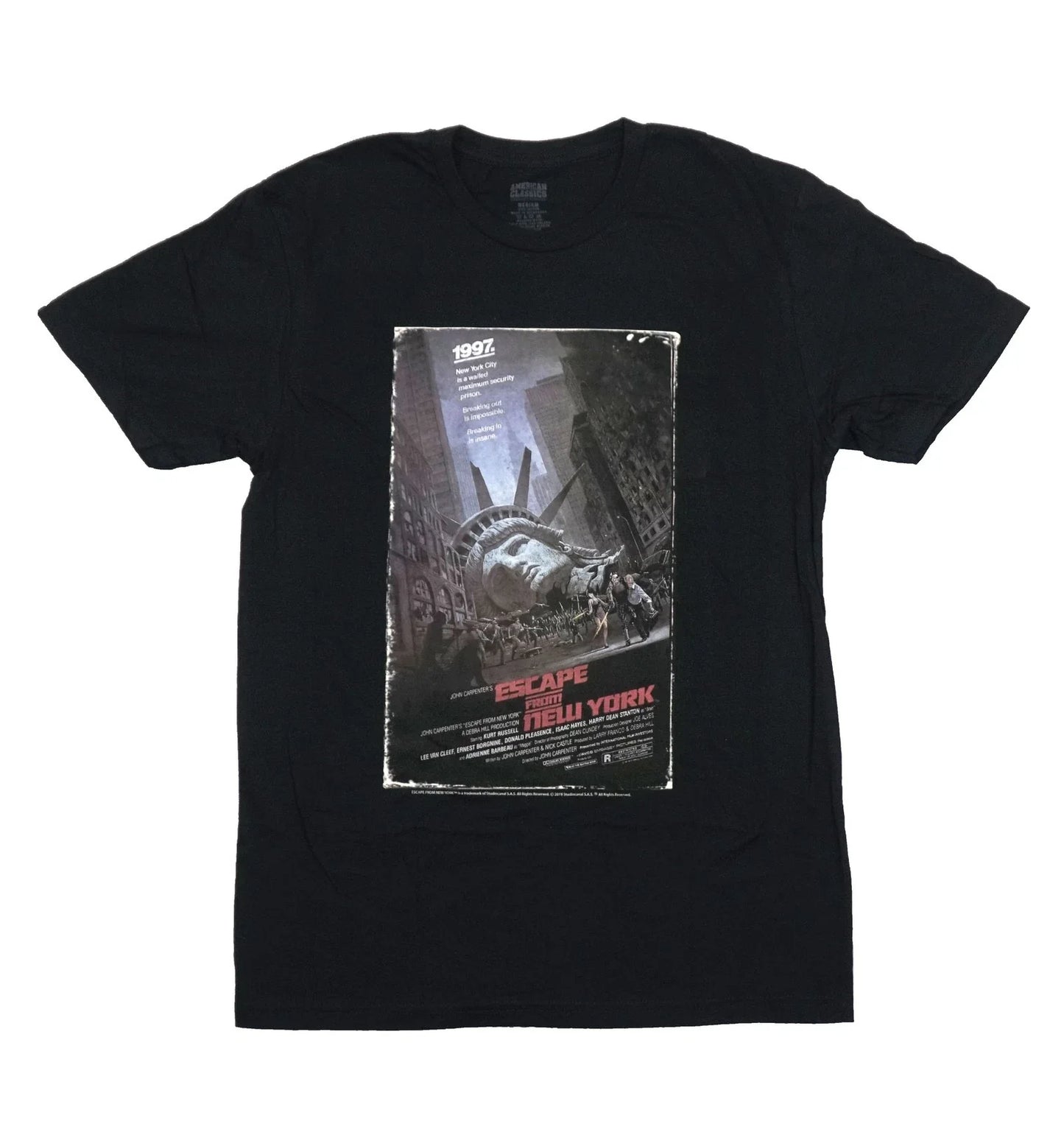 Escape From New York Mens T-Short -Classic Movie Poster Unisex T-shirt, Sweatshirt, Hoodie, Long Sleeve Tee - T-Shirt, Sweatshirt, Hoodie