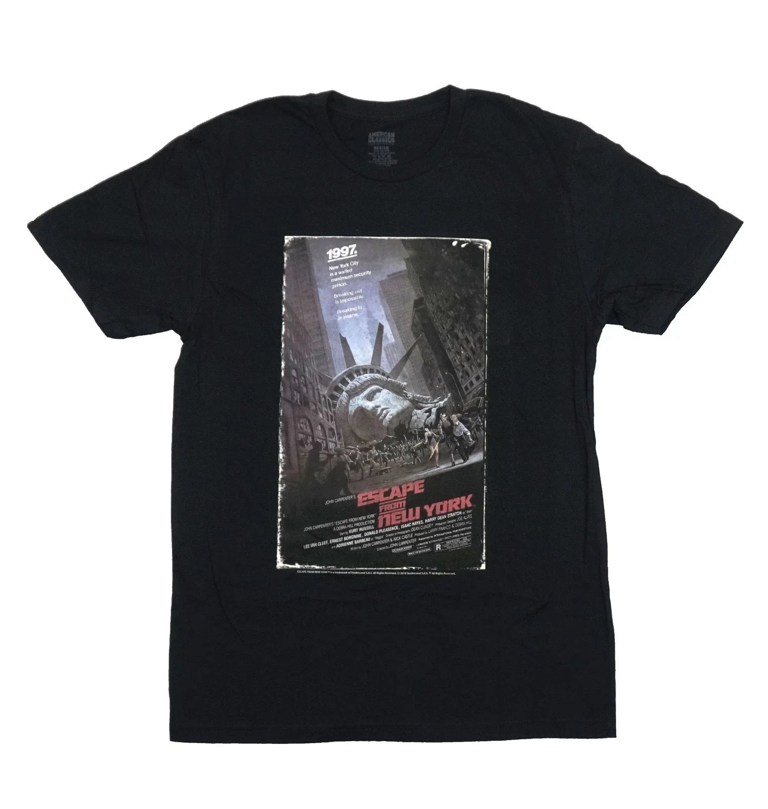 Escape From New York Mens T-Short -Classic Movie Poster Unisex T-shirt, Sweatshirt, Hoodie, Long Sleeve Tee - T-Shirt, Sweatshirt, Hoodie