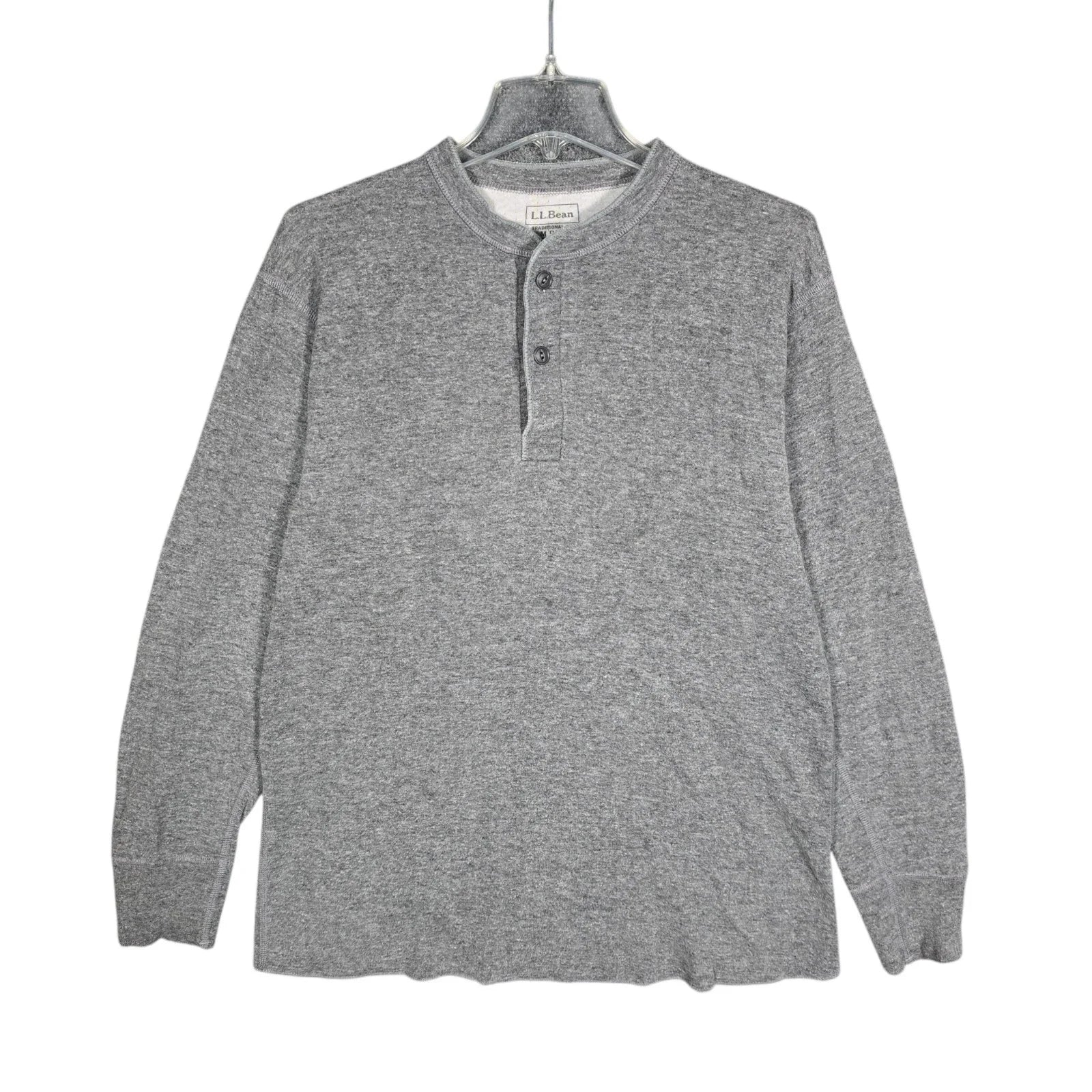 LL Bean River Driver Henley Shirt Mens Medium Long Sleeve Traditional Fit Gray Unisex T-shirt, Sweatshirt, Hoodie, Long Sleeve Tee - T-Shirt, Sweatshirt, Hoodie