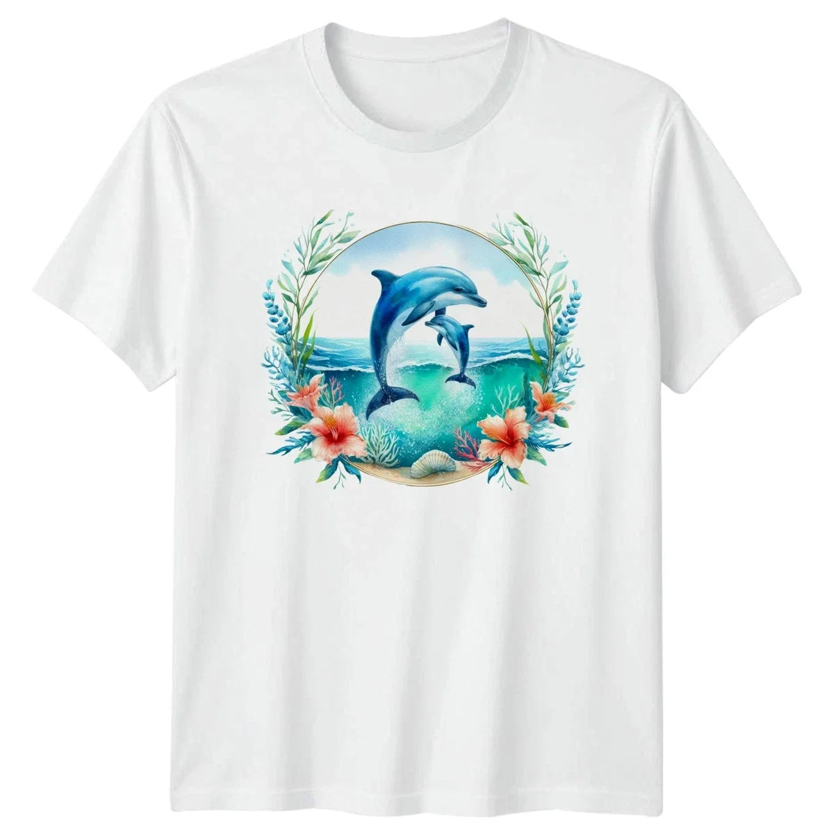 Dolphin Ocean Wildlife T-Shirt Marine Life Gift For Him And Her Unisex T-shirt, Sweatshirt, Hoodie, Long Sleeve Tee - T-Shirt, Sweatshirt, Hoodie