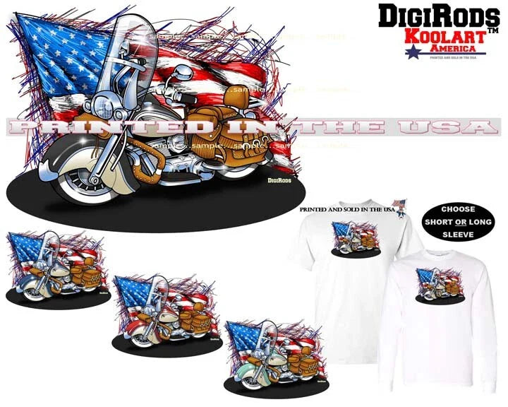 Indian Chief Motorcycle Biker Scribble Flag Digirods Cartoon Art T Shirt Unisex T-shirt, Sweatshirt, Hoodie, Long Sleeve Tee - T-Shirt, Sweatshirt, Hoodie